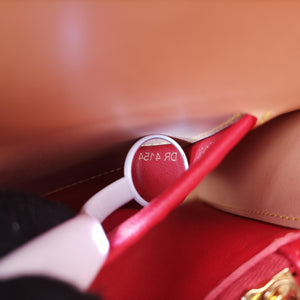 Pre-owned Louis Vuitton Monogram Studs Icono Brown×red×beige Monogram Canvas×calf leather×ponyhair M41234 handbag | stylenewstar