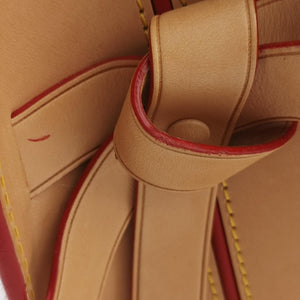 Pre-owned Louis Vuitton Monogram Studs Icono Brown×red×beige Monogram Canvas×calf leather×ponyhair M41234 handbag | stylenewstar