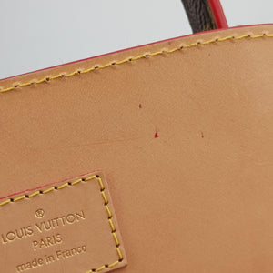 Pre-owned Louis Vuitton Monogram Studs Icono Brown×red×beige Monogram Canvas×calf leather×ponyhair M41234 handbag | stylenewstar