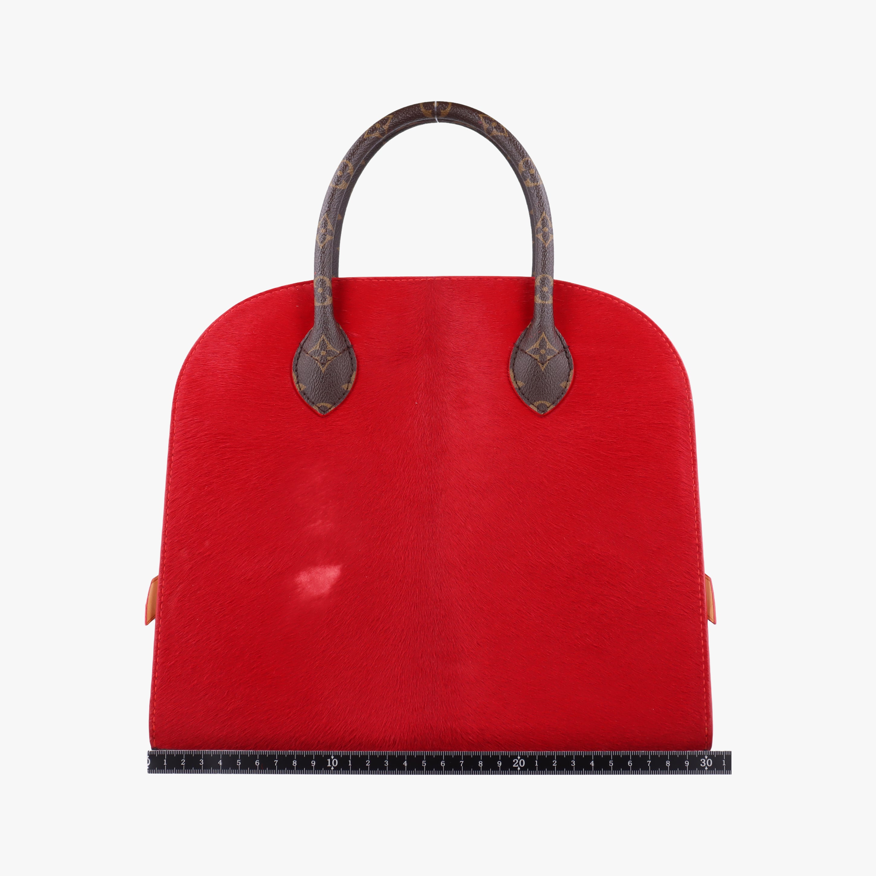 Pre-owned Louis Vuitton Monogram Studs Icono Brown×red×beige Monogram Canvas×calf leather×ponyhair M41234 handbag | stylenewstar