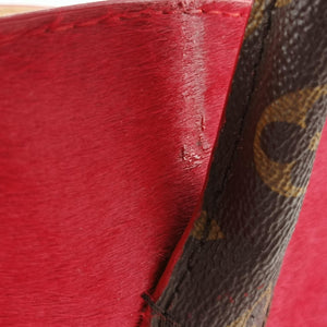 Pre-owned Louis Vuitton Monogram Studs Icono Brown×red×beige Monogram Canvas×calf leather×ponyhair M41234 handbag | stylenewstar