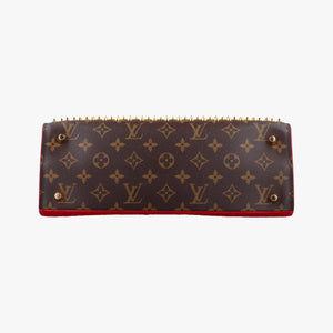 Pre-owned Louis Vuitton Monogram Studs Icono Brown×red×beige Monogram Canvas×calf leather×ponyhair M41234 handbag | stylenewstar