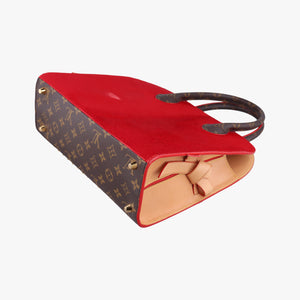 Pre-owned Louis Vuitton Monogram Studs Icono Brown×red×beige Monogram Canvas×calf leather×ponyhair M41234 handbag | stylenewstar