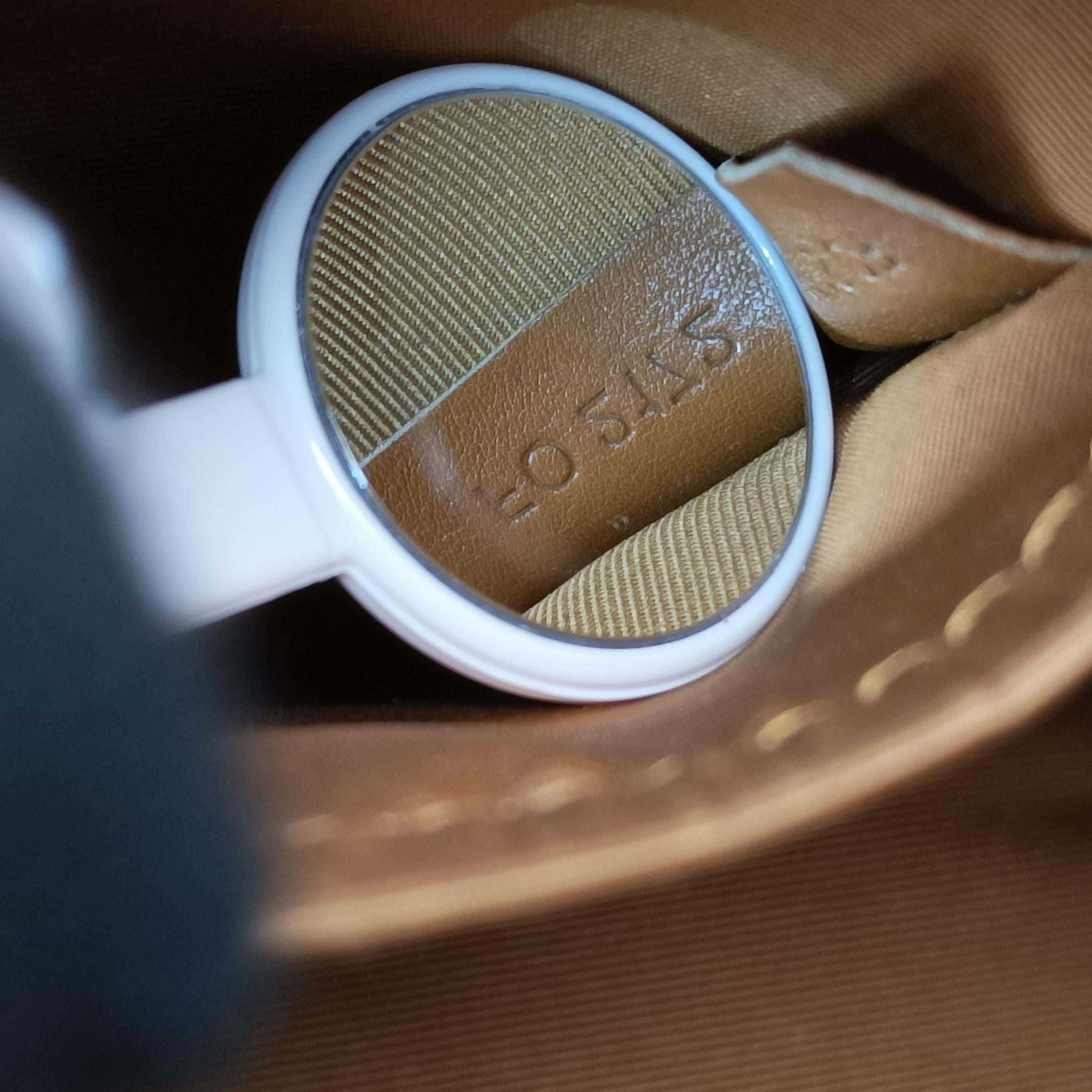 Pre-owned Louis Vuitton Monogram Sunshine Express Baby Brown×Black Sequins × leather M40794 handbag | stylenewstar