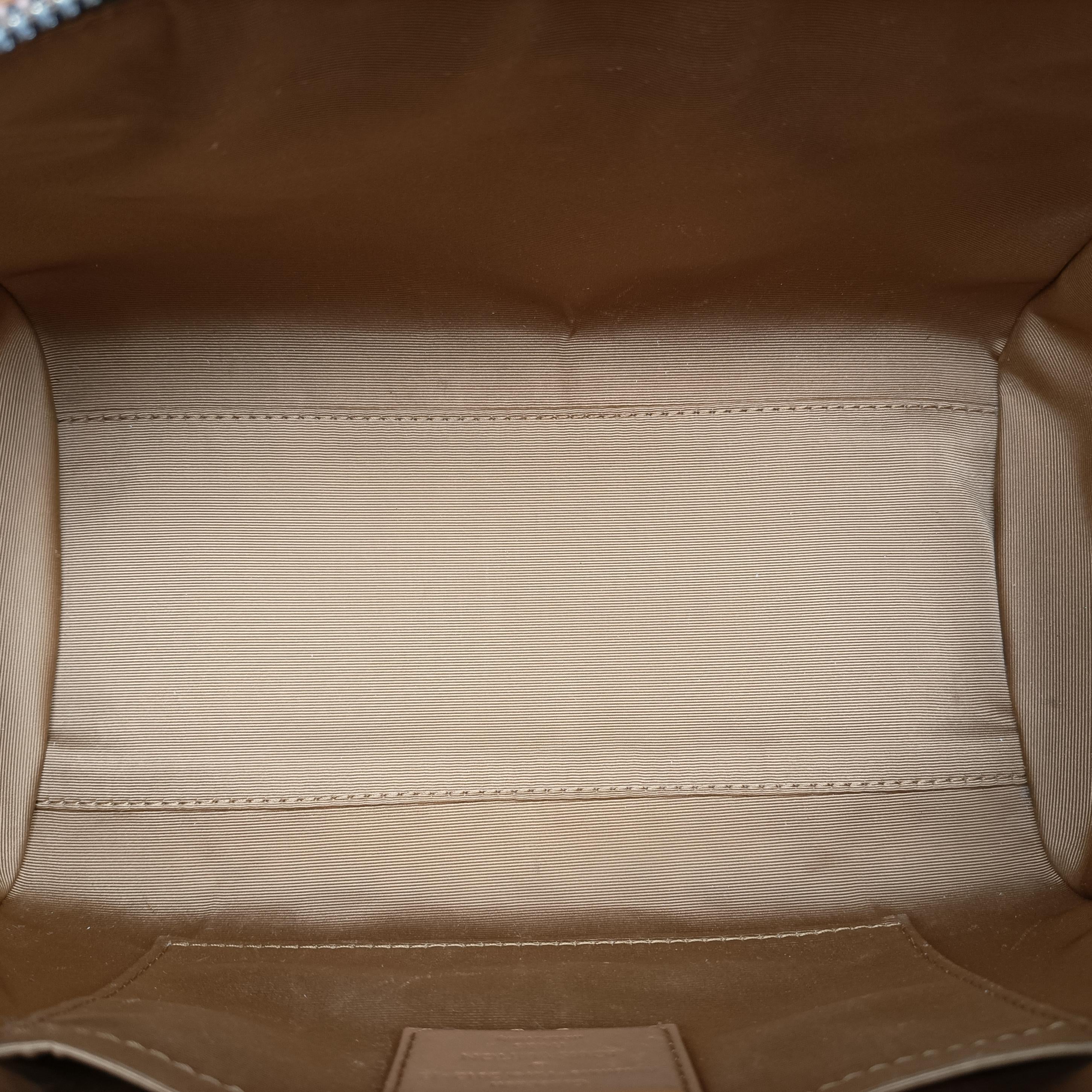 Pre-owned Louis Vuitton Monogram Sunshine Express Baby Brown×Black Sequins × leather M40794 handbag | stylenewstar