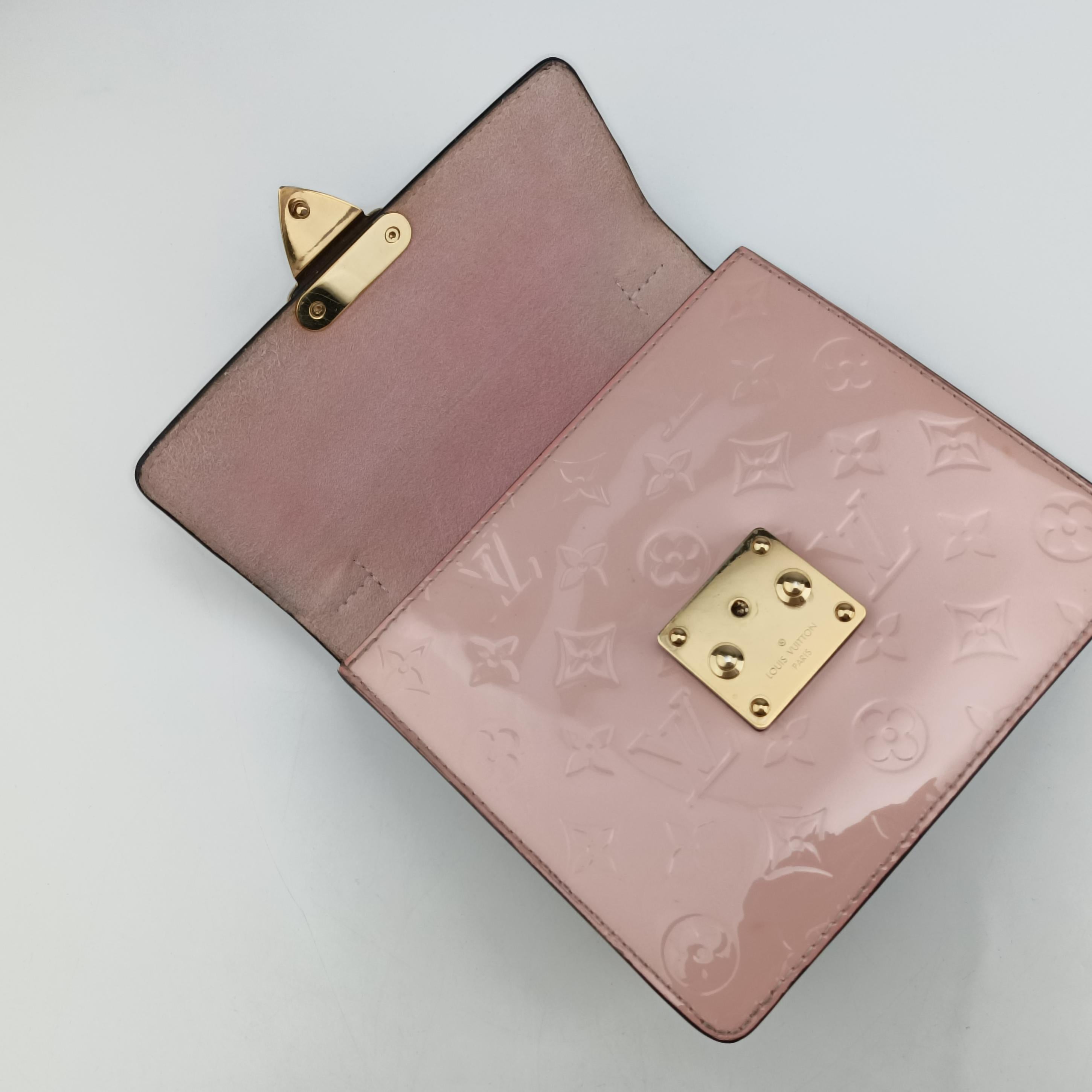 Vintage Louis Vuitton SPRING STREET　PM ROSE BALLERINE Vernis×Monogram Canvas M90468 shoulderbag | stylenewstar