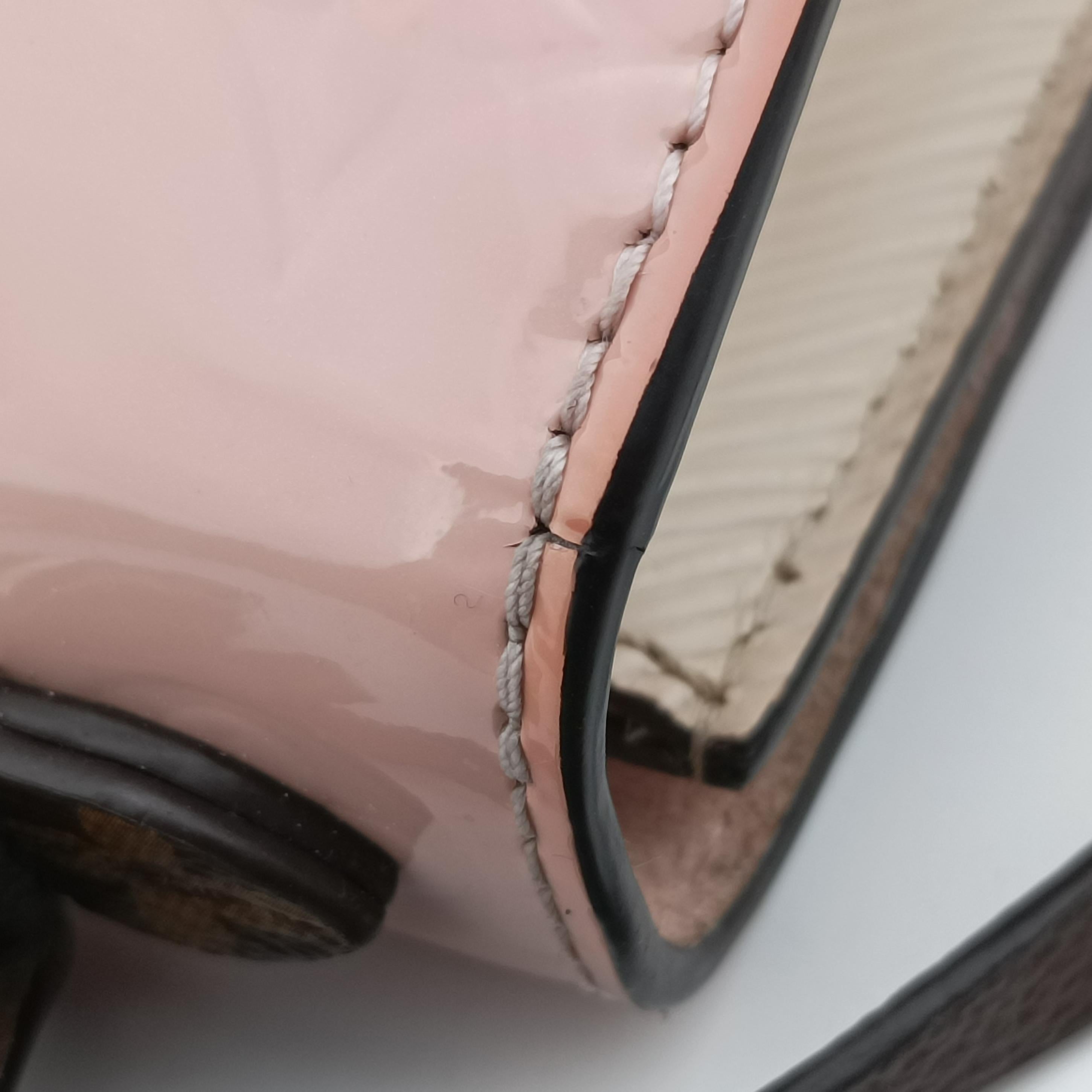 Vintage Louis Vuitton SPRING STREET　PM ROSE BALLERINE Vernis×Monogram Canvas M90468 shoulderbag | stylenewstar