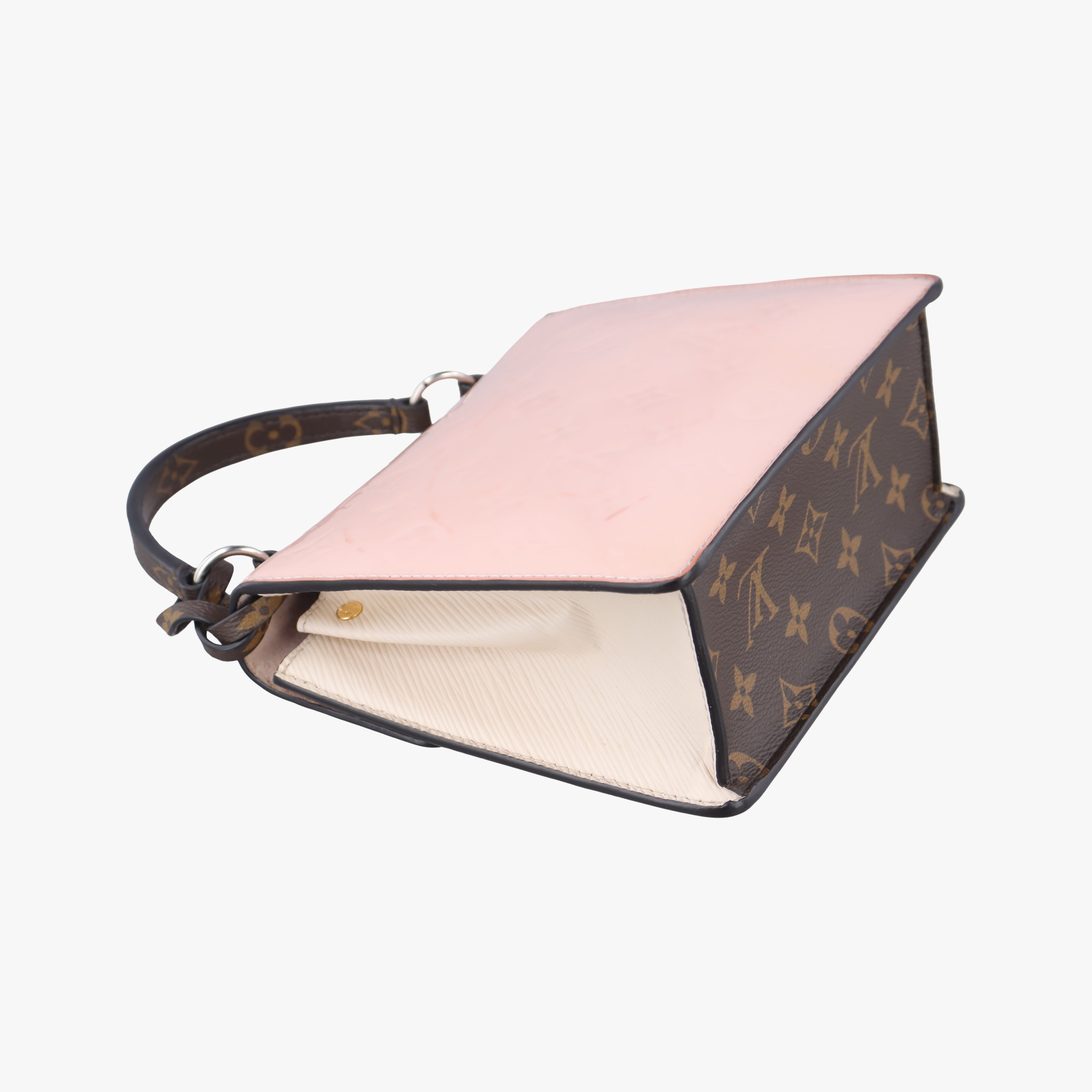 Vintage Louis Vuitton SPRING STREET　PM ROSE BALLERINE Vernis×Monogram Canvas M90468 shoulderbag | stylenewstar