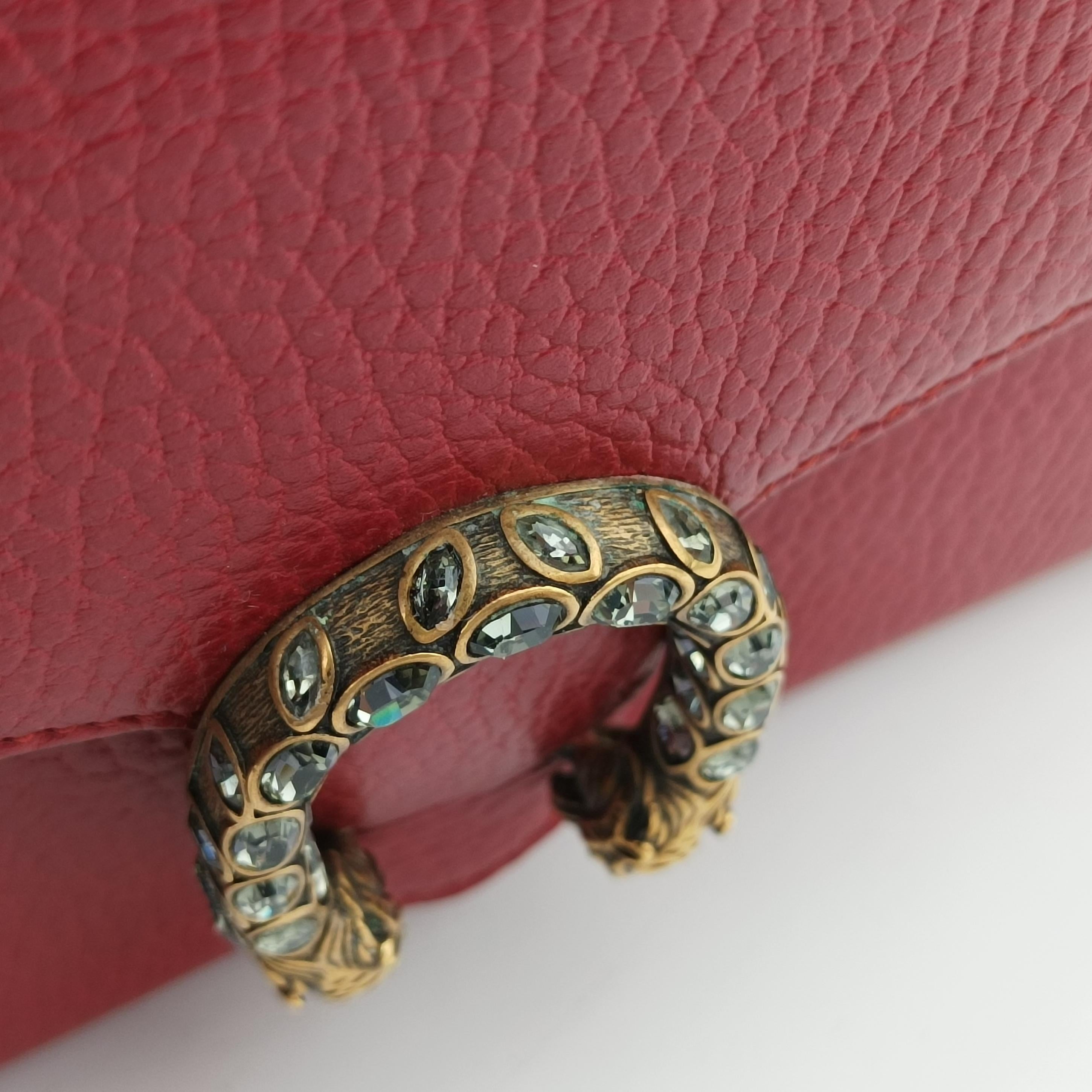 Vintage Gucci Dionysus Red Leather 401231 shoulderbag | stylenewstar