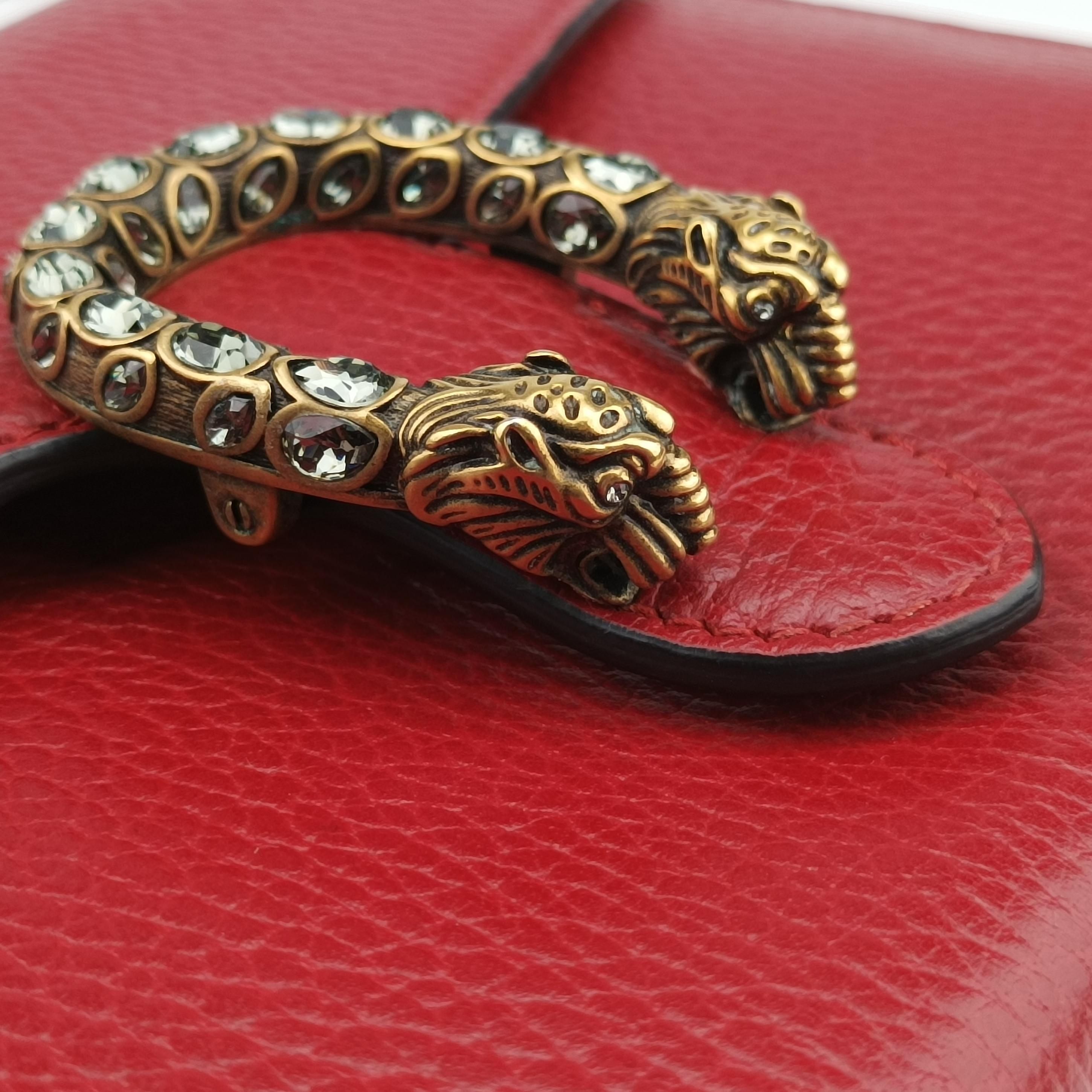 Vintage Gucci Dionysus Red Leather 401231 shoulderbag | stylenewstar