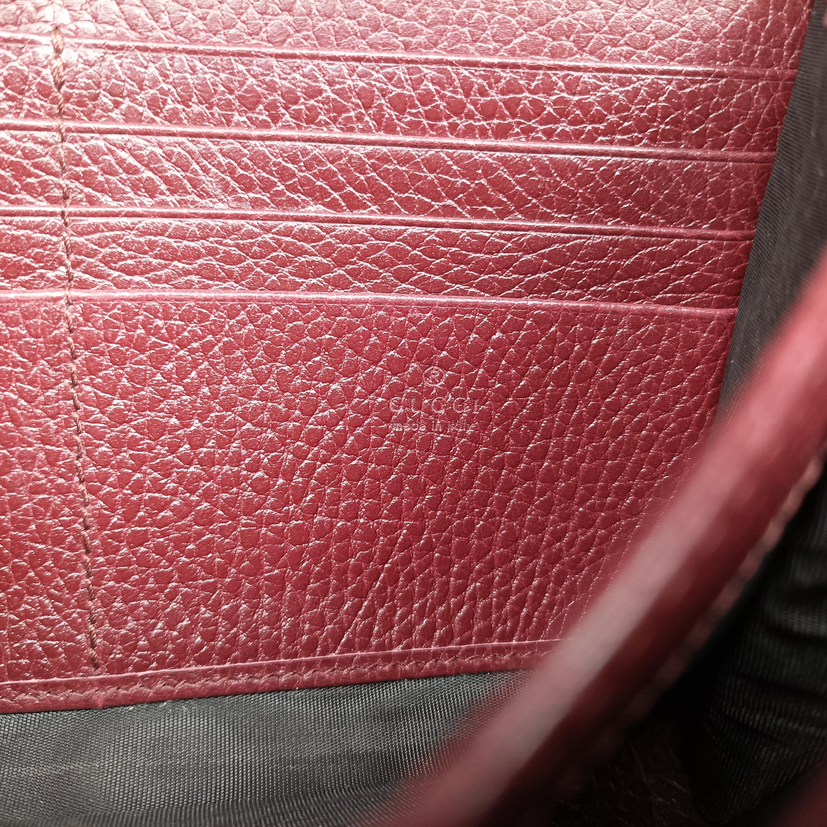 Pre-owned Gucci Dionysus Burgundy Leather 401231 shoulderbag | stylenewstar