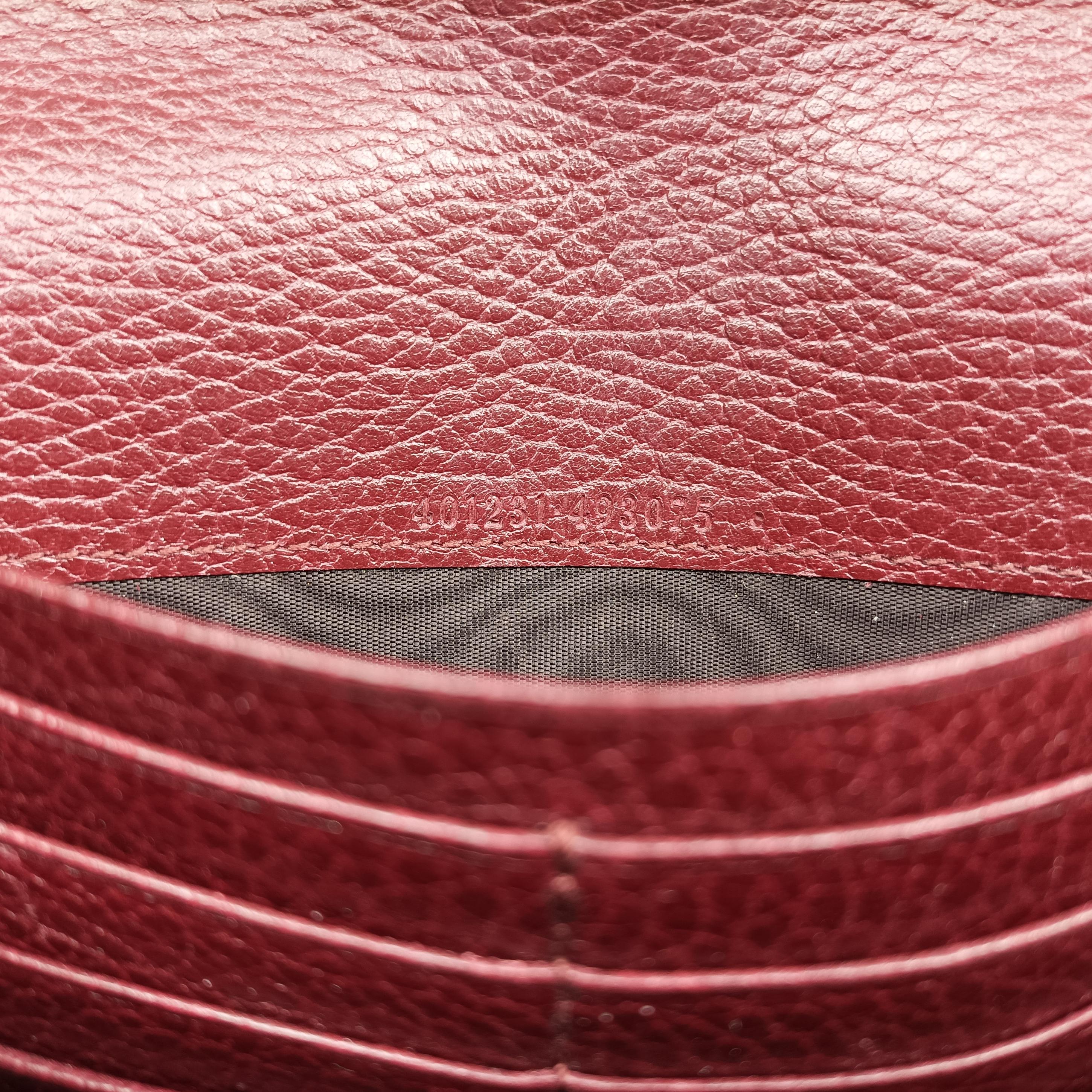 Pre-owned Gucci Dionysus Burgundy Leather 401231 shoulderbag | stylenewstar