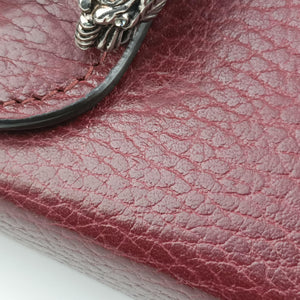 Pre-owned Gucci Dionysus Burgundy Leather 401231 shoulderbag | stylenewstar