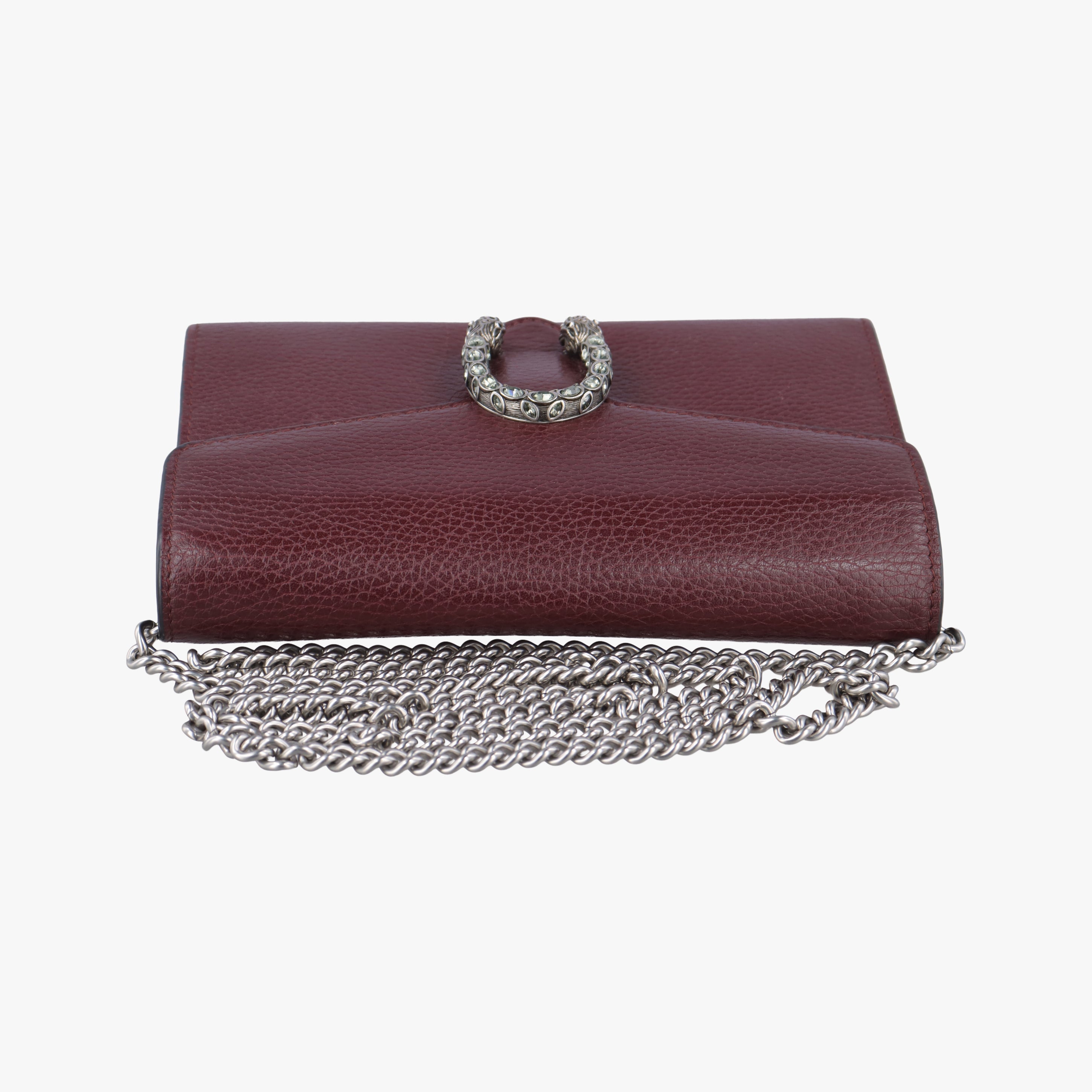 Pre-owned Gucci Dionysus Burgundy Leather 401231 shoulderbag | stylenewstar