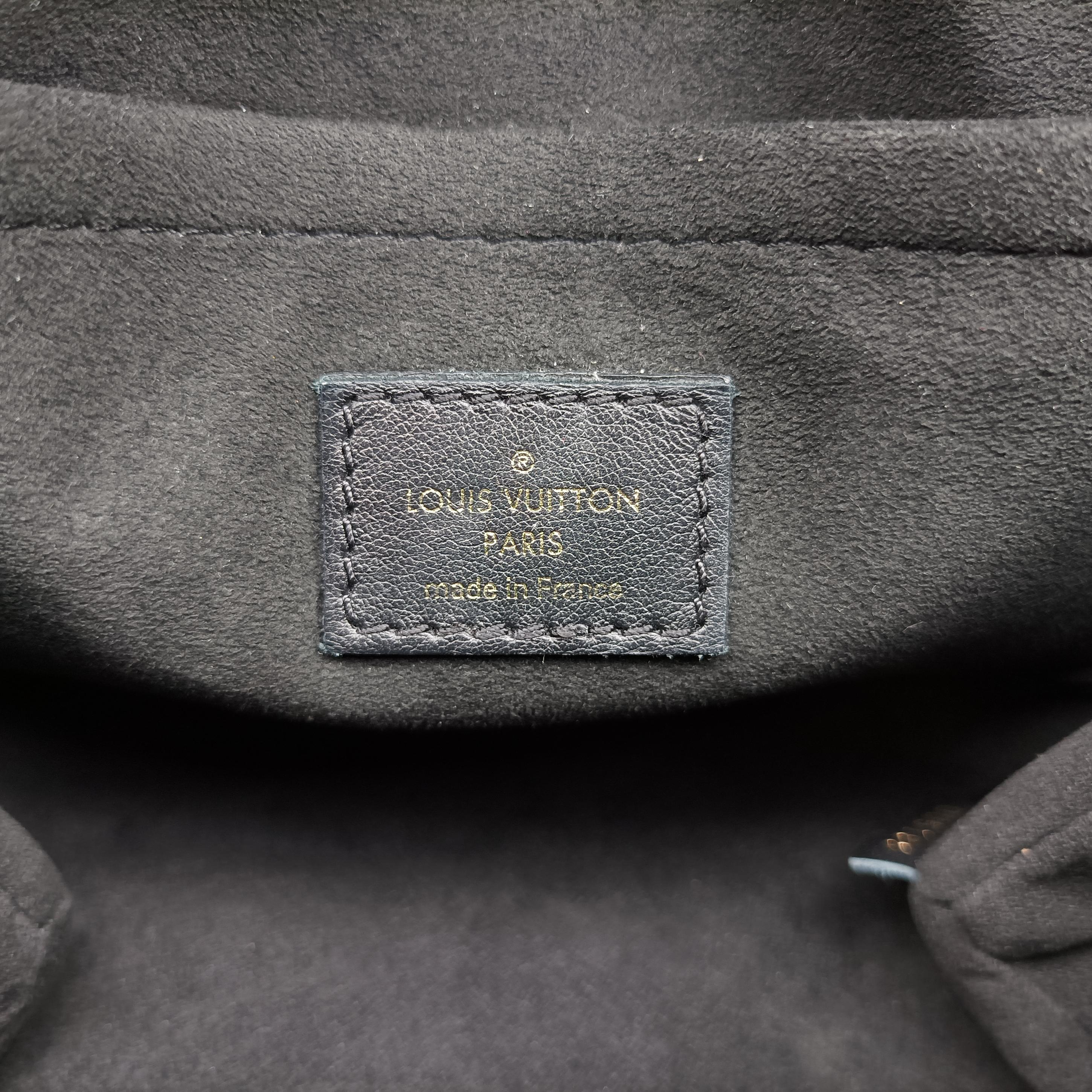 Pre-owned Louis Vuitton Rocky BB Monogram/Brown x Black Monogram canvas x calf leather M44141 shoulderbag | stylenewstar