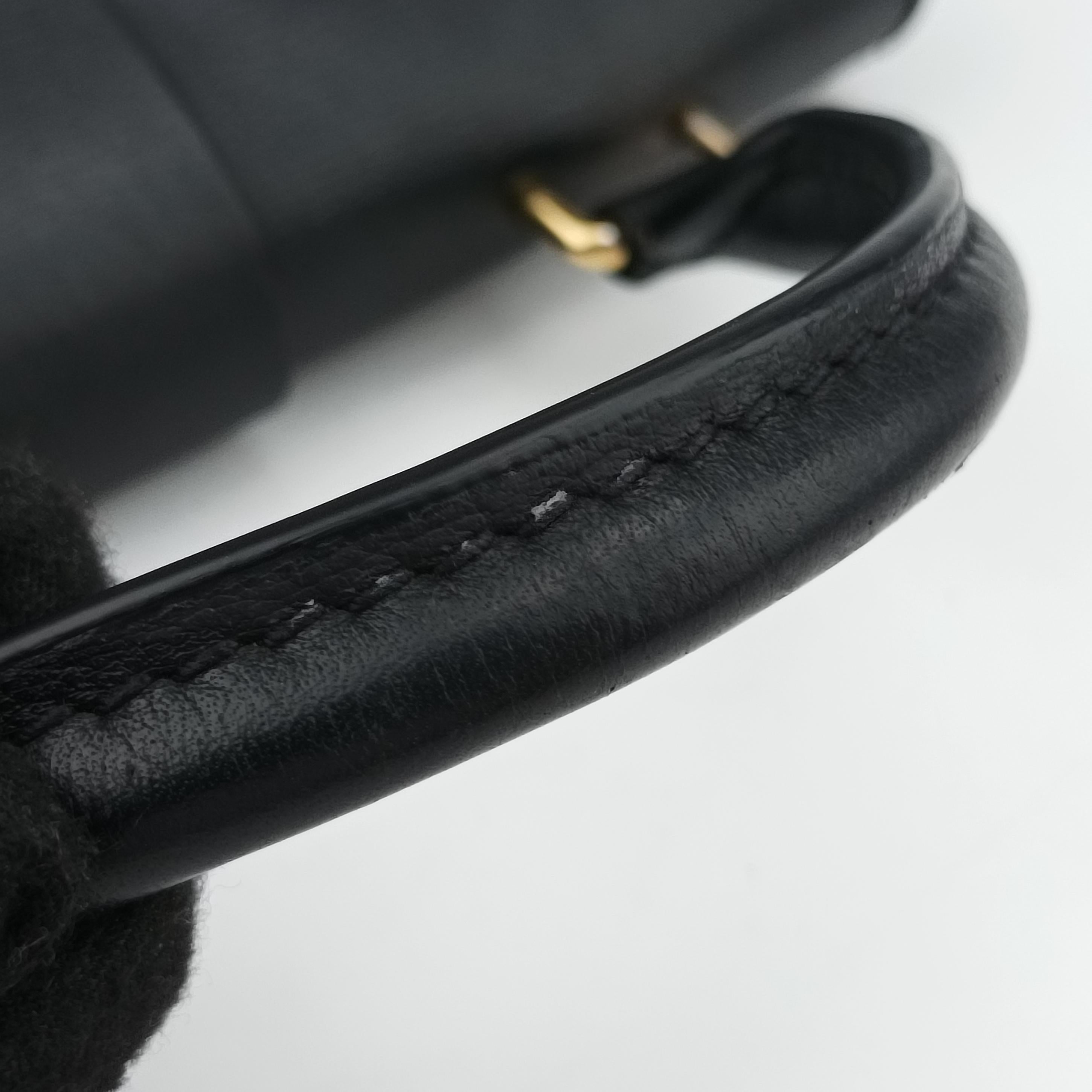 Pre-owned Louis Vuitton Rocky BB Monogram/Brown x Black Monogram canvas x calf leather M44141 shoulderbag | stylenewstar