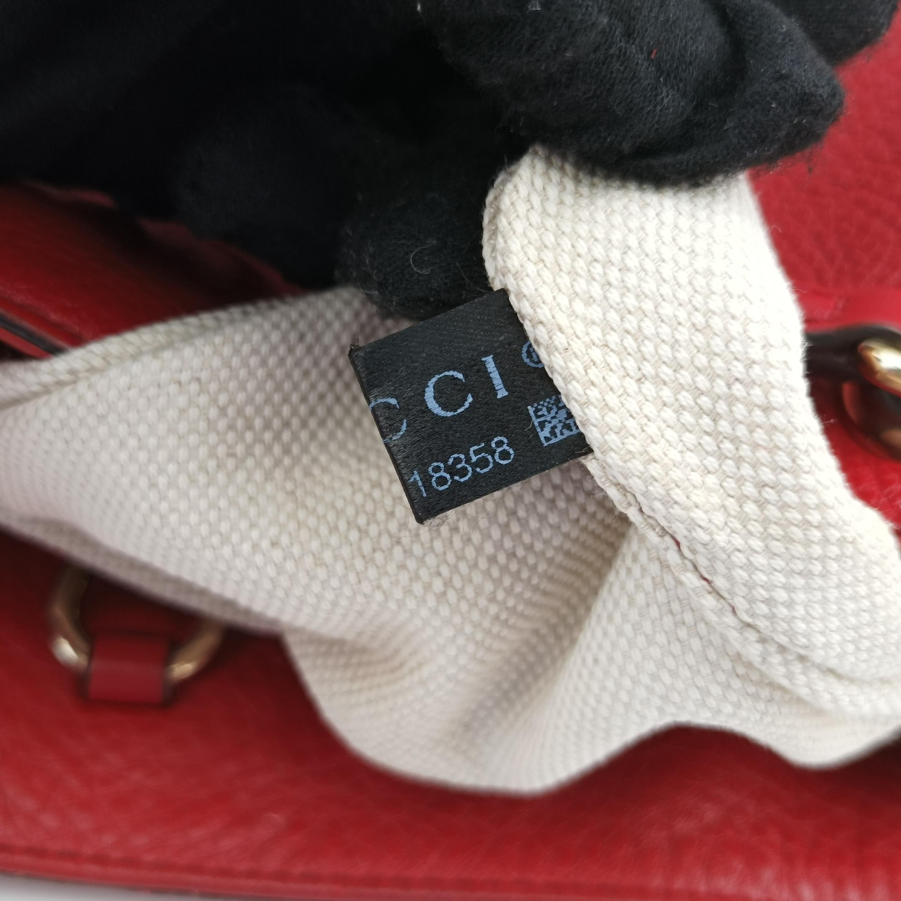 Pre-owned Gucci Soho Red Leather 308982 shoulderbag | stylenewstar