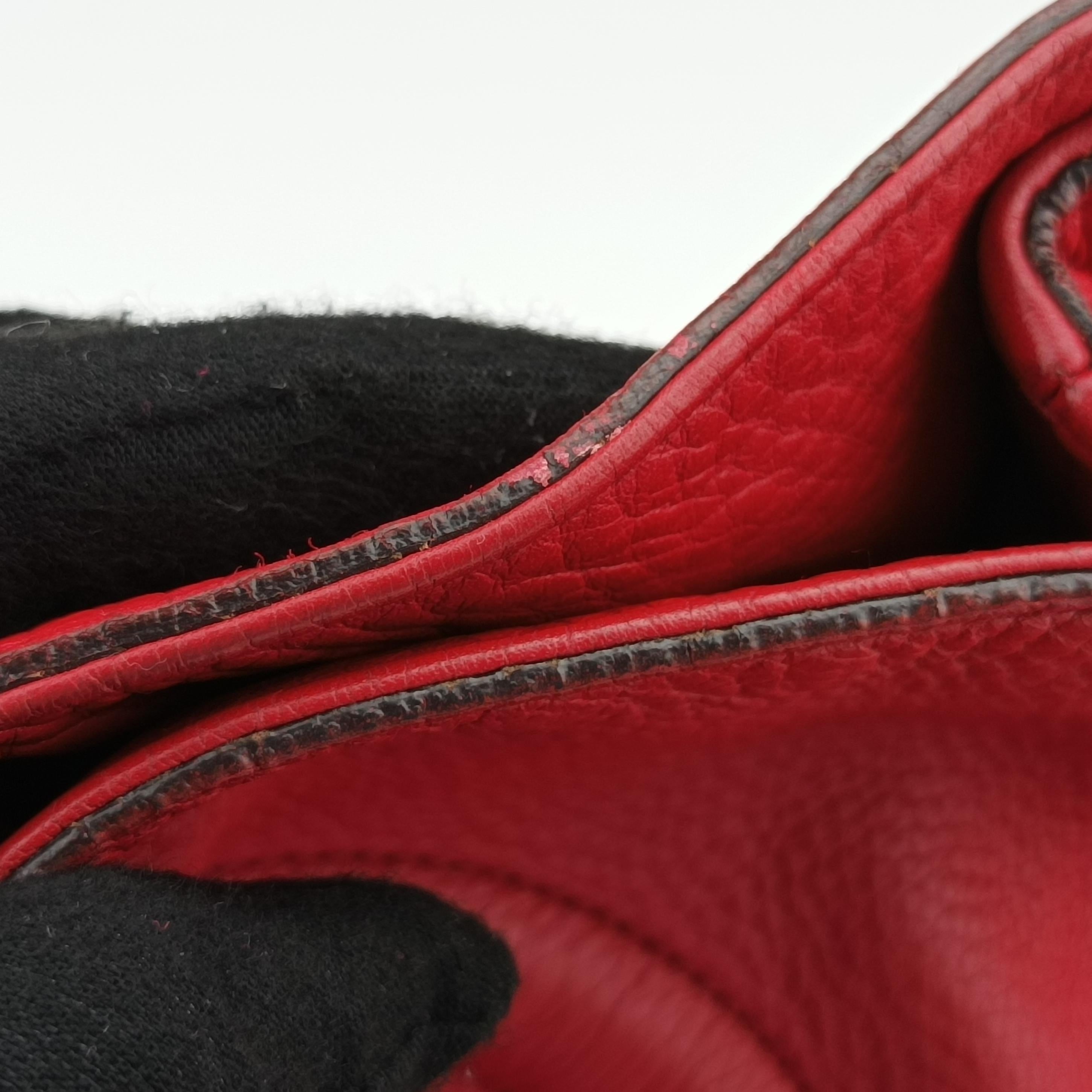 Pre-owned Gucci Soho Red Leather 308982 shoulderbag | stylenewstar