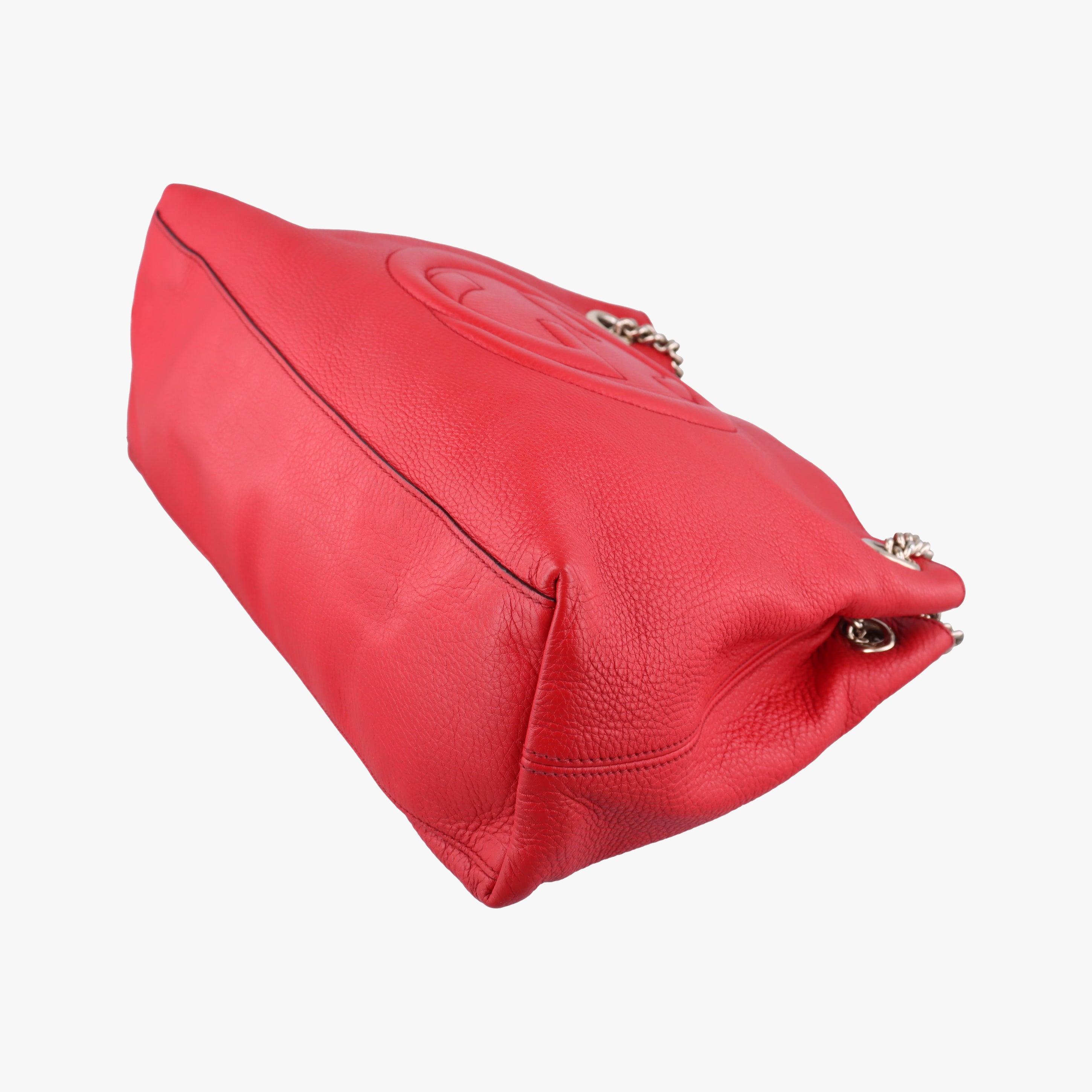 Pre-owned Gucci Soho Red Leather 308982 shoulderbag | stylenewstar