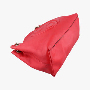 Pre-owned Gucci Soho Red Leather 308982 shoulderbag | stylenewstar