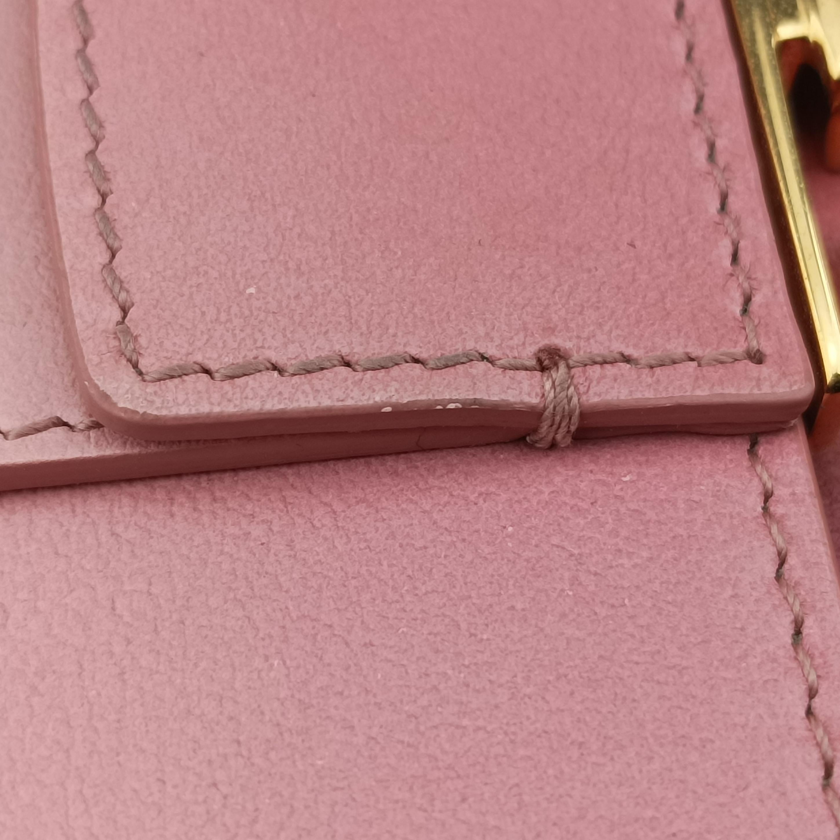 Pre-owned Christian Dior 30 MONTAIGNE Pink x Light Pink Leather  shoulderbag | stylenewstar