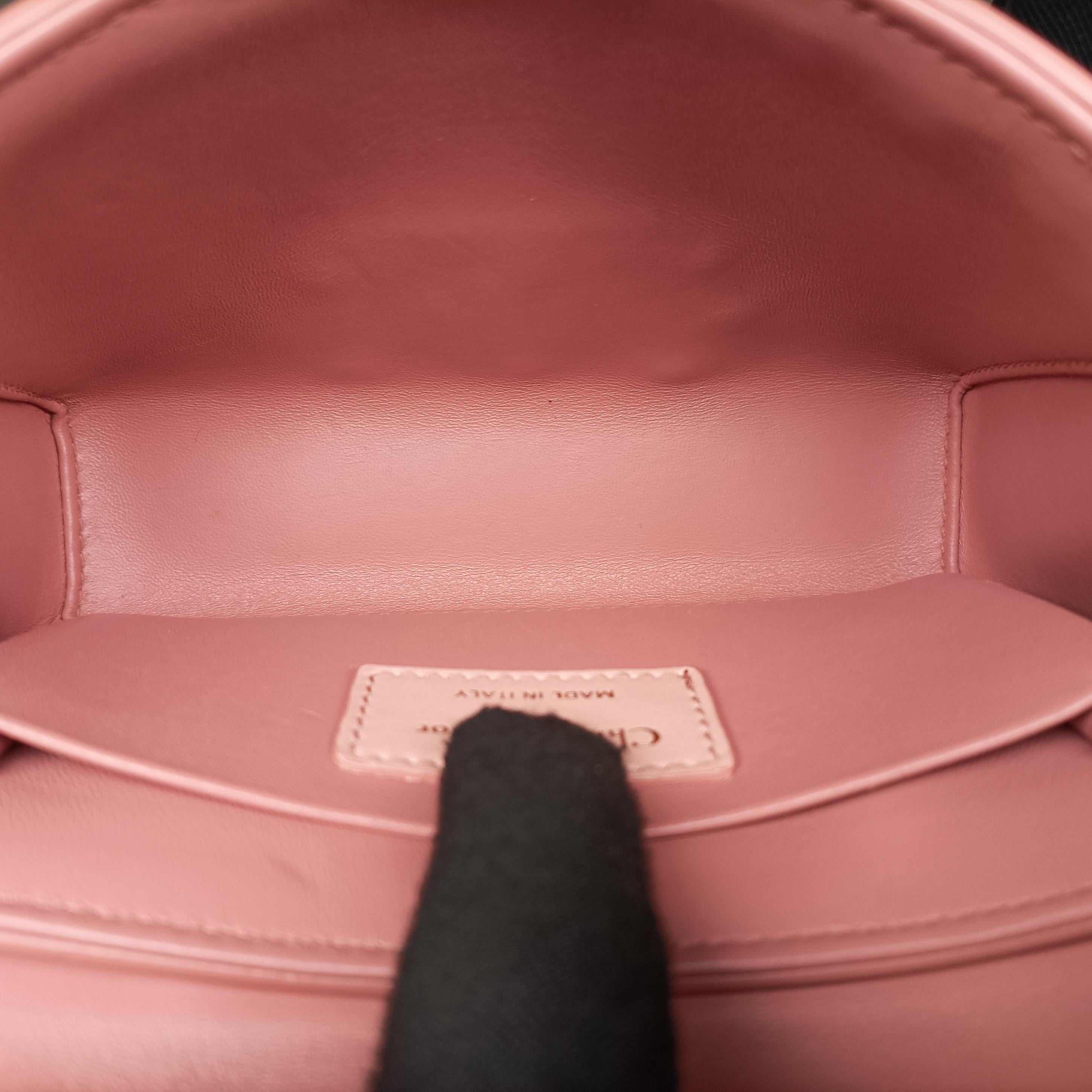 Pre-owned Christian Dior 30 MONTAIGNE Pink x Light Pink Leather  shoulderbag | stylenewstar