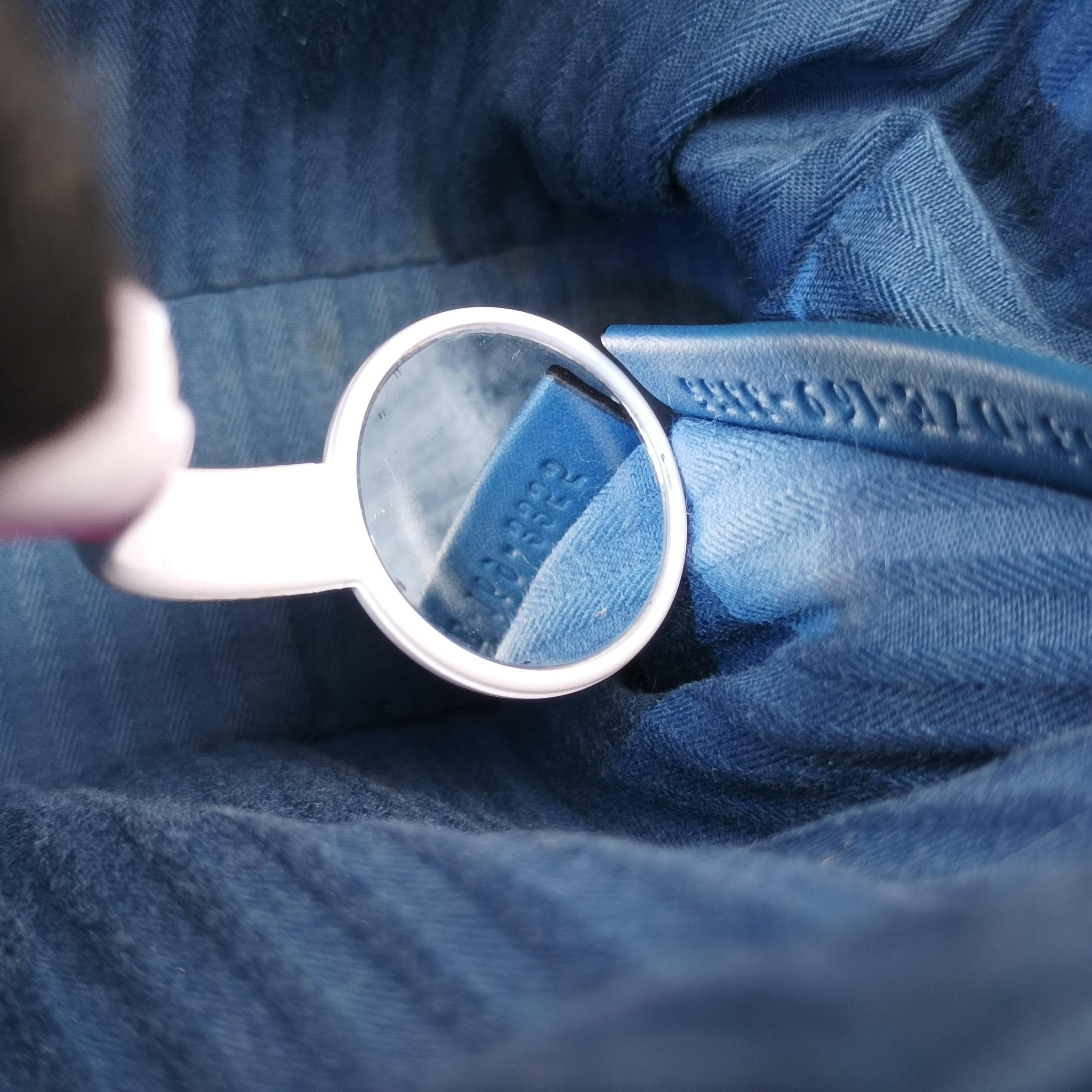 Secondhand Fendi Petite 2 JOURS Blue Leather 8BH253 shoulderbag | stylenewstar