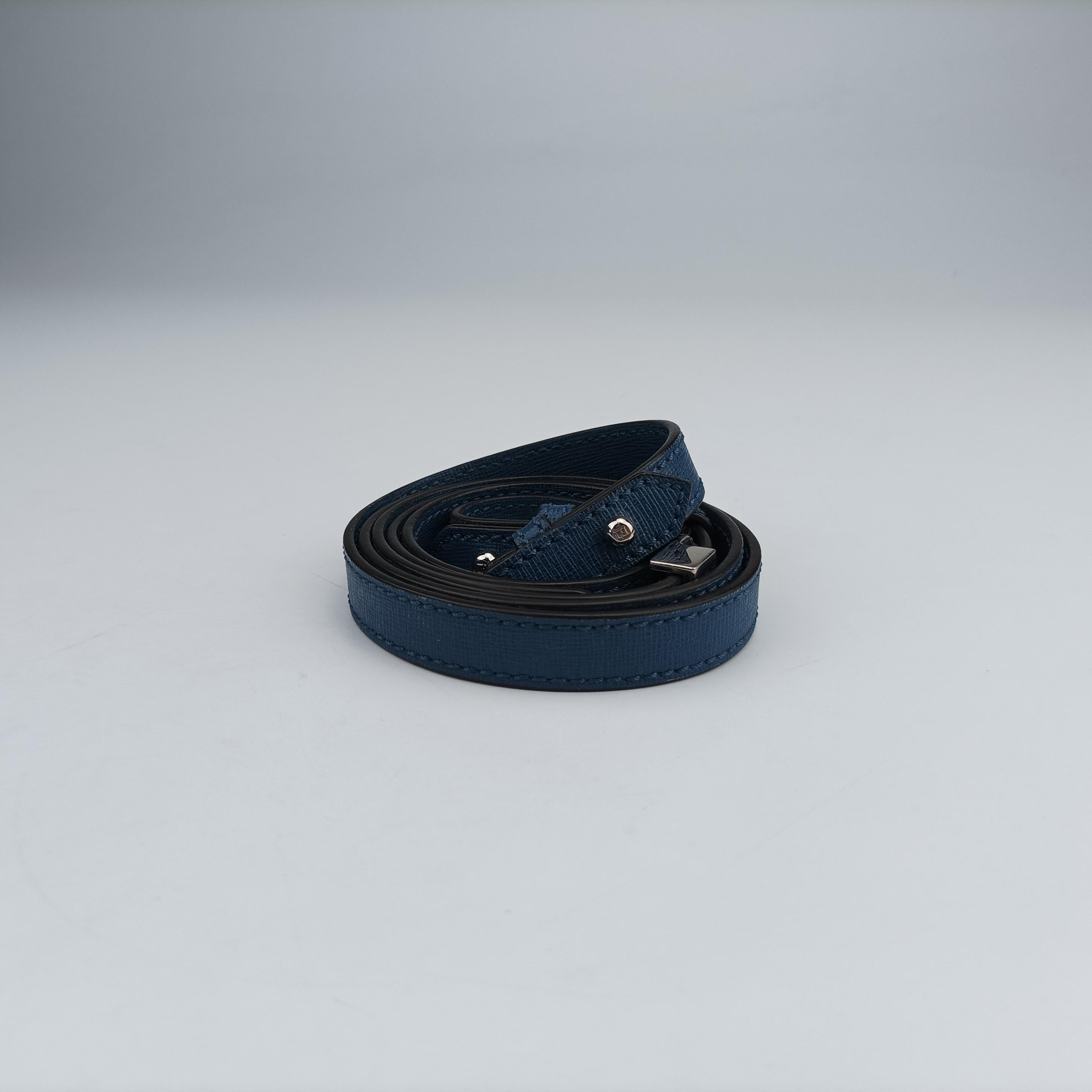 Secondhand Fendi Petite 2 JOURS Blue Leather 8BH253 shoulderbag | stylenewstar