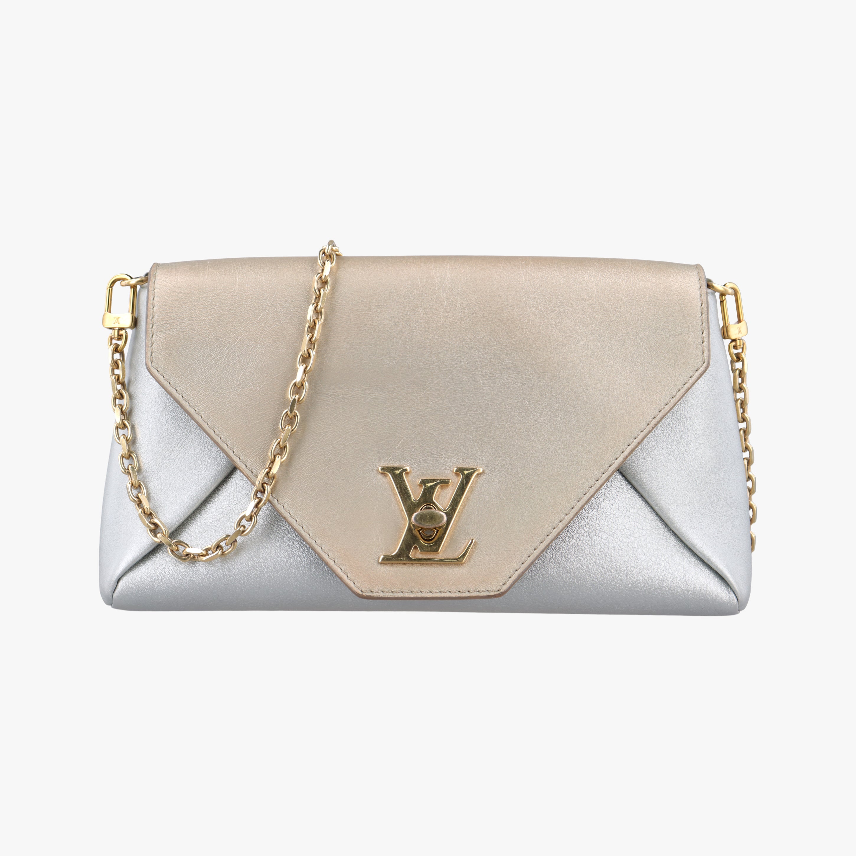 Pre-owned Louis Vuitton Love Note golden×silver Leather M54504 shoulderbag | stylenewstar