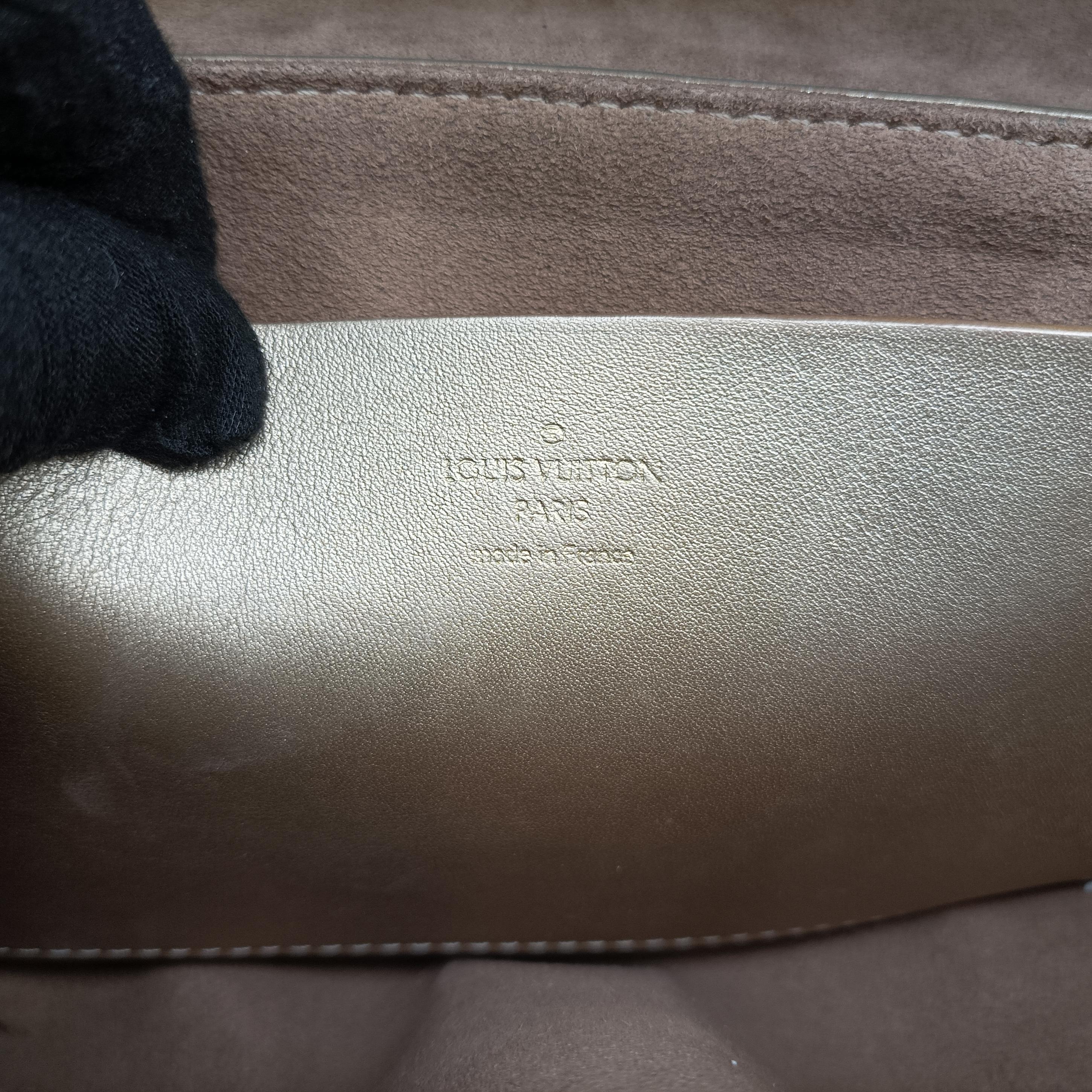 Pre-owned Louis Vuitton Love Note golden×silver Leather M54504 shoulderbag | stylenewstar