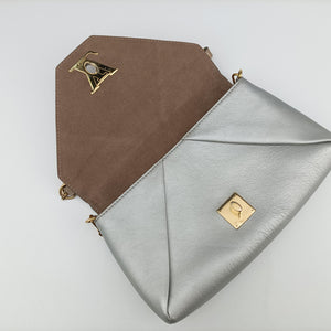 Pre-owned Louis Vuitton Love Note golden×silver Leather M54504 shoulderbag | stylenewstar