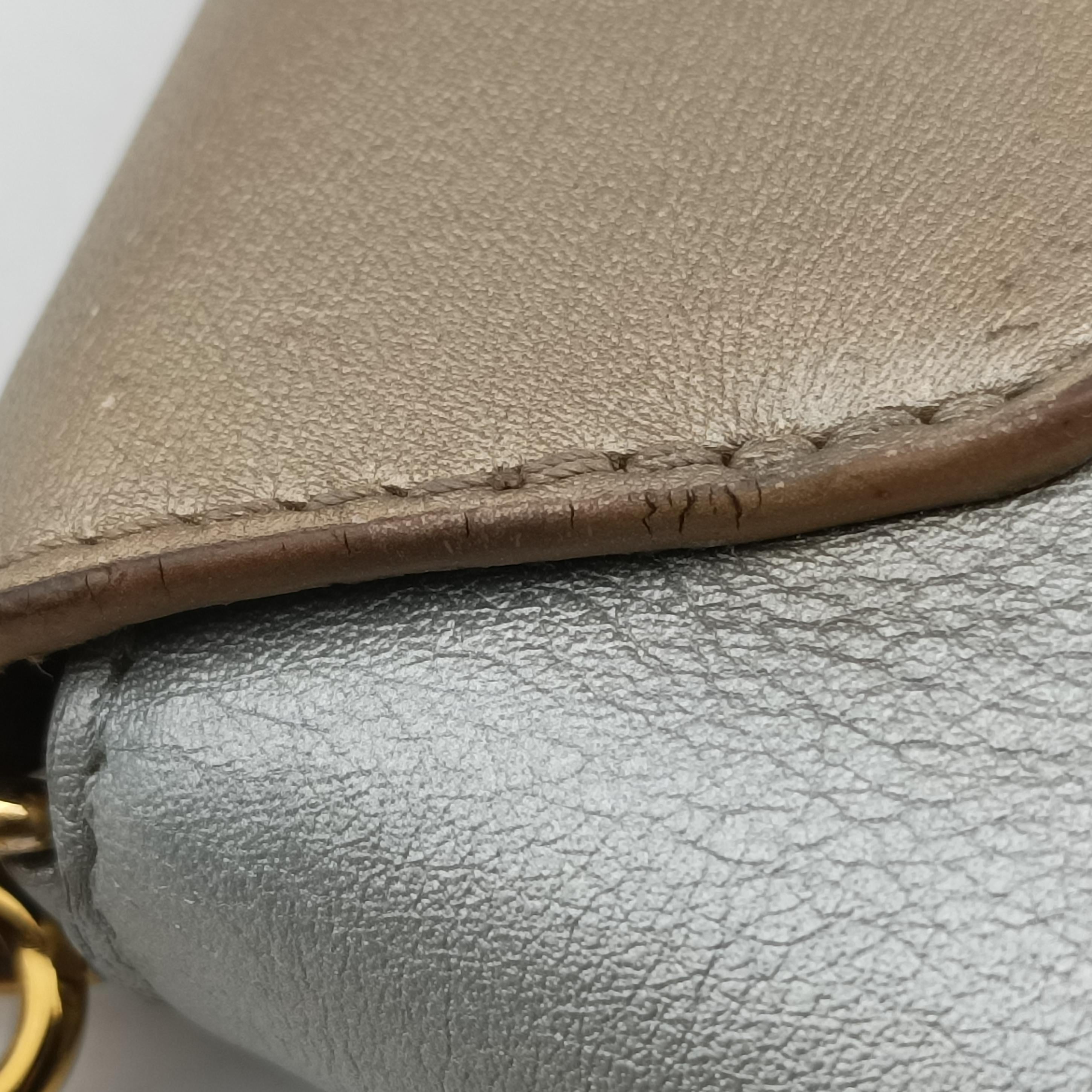 Pre-owned Louis Vuitton Love Note golden×silver Leather M54504 shoulderbag | stylenewstar