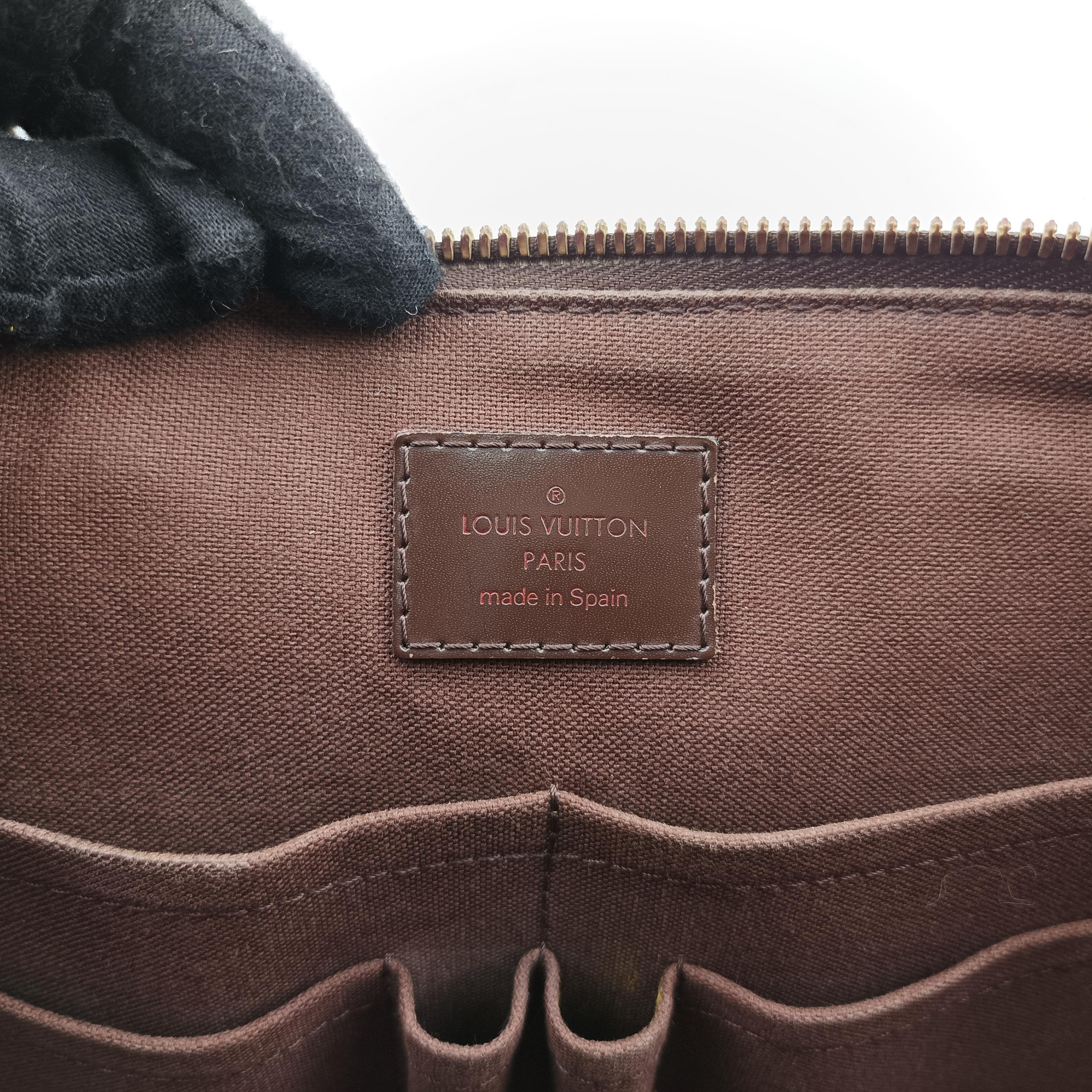 Pre-owned Louis Vuitton Porte de Cumin Jules EBENE Damier Canvas N42242 shoulderbag | stylenewstar