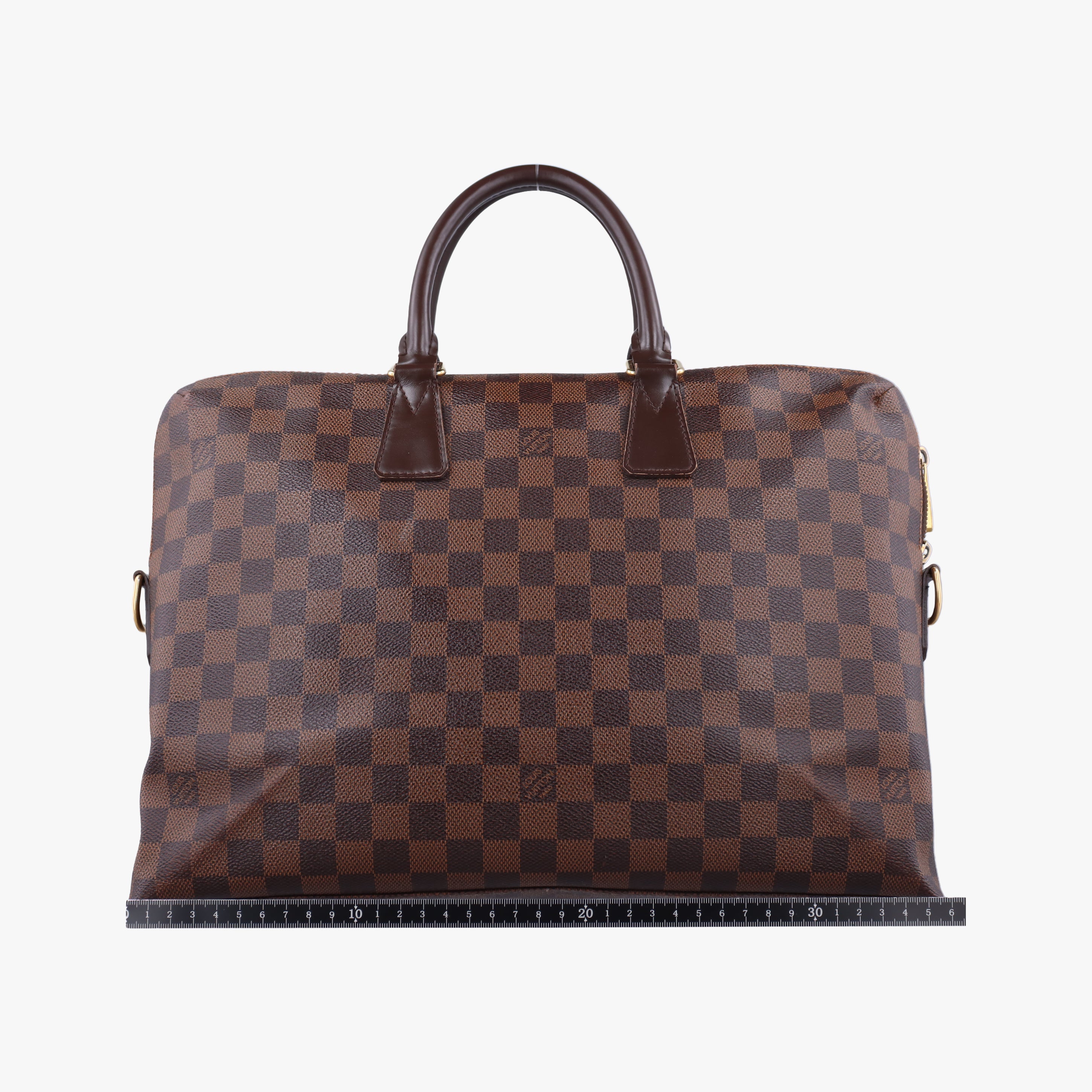 Pre-owned Louis Vuitton Porte de Cumin Jules EBENE Damier Canvas N42242 shoulderbag | stylenewstar