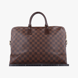 Pre-owned Louis Vuitton Porte de Cumin Jules EBENE Damier Canvas N42242 shoulderbag | stylenewstar