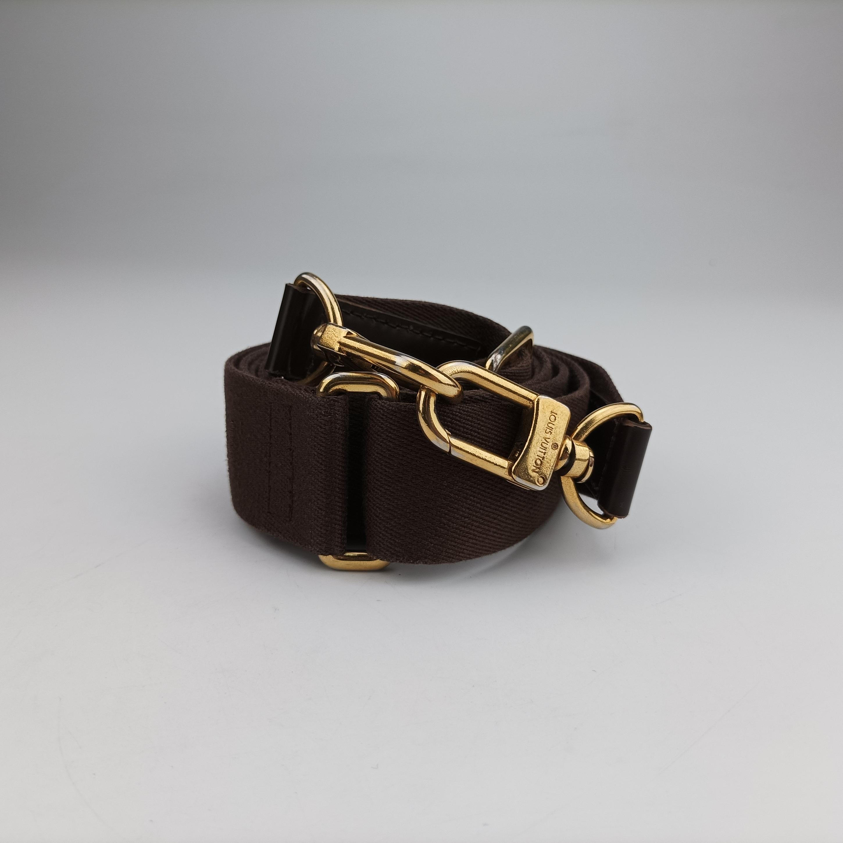 Pre-owned Louis Vuitton Porte de Cumin Jules EBENE Damier Canvas N42242 shoulderbag | stylenewstar