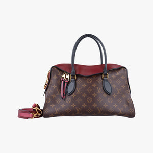 Secondhand Louis Vuitton TUILERIES tote Brown x Riduvan Monogram Canvas×calf leather M44328 shoulderbag | stylenewstar