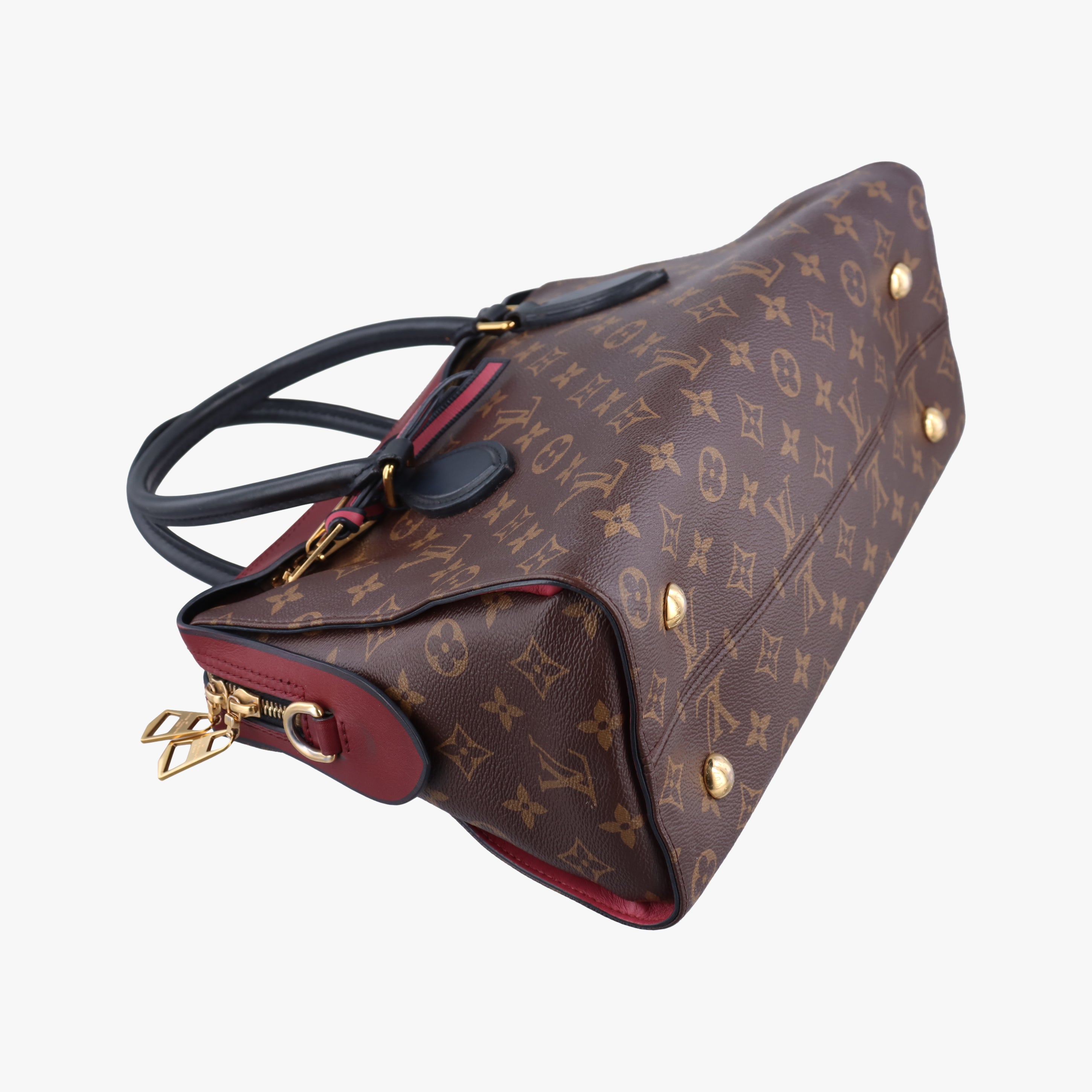 Secondhand Louis Vuitton TUILERIES tote Brown x Riduvan Monogram Canvas×calf leather M44328 shoulderbag | stylenewstar