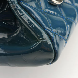 Vintage Chanel Mademoiselle Bowling Blue Patent A50556 shoulderbag | stylenewstar