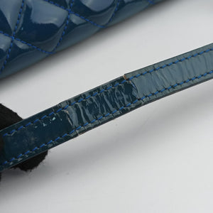 Vintage Chanel Mademoiselle Bowling Blue Patent A50556 shoulderbag | stylenewstar