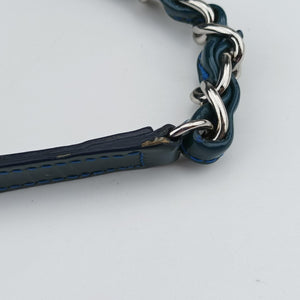 Vintage Chanel Mademoiselle Bowling Blue Patent A50556 shoulderbag | stylenewstar