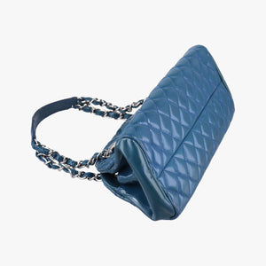 Vintage Chanel Mademoiselle Bowling Blue Patent A50556 shoulderbag | stylenewstar