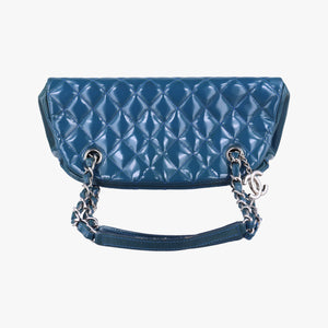 Vintage Chanel Mademoiselle Bowling Blue Patent A50556 shoulderbag | stylenewstar