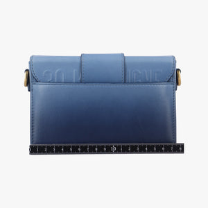 Vintage Christian Dior 30 Montaigne Box Blue leather  shoulderbag | stylenewstar