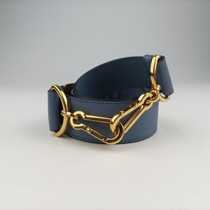 Vintage Christian Dior 30 Montaigne Box Blue leather  shoulderbag | stylenewstar