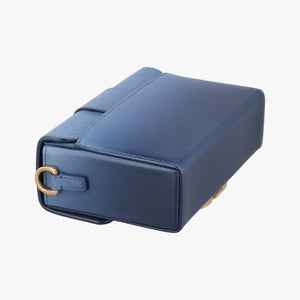 Vintage Christian Dior 30 Montaigne Box Blue leather  shoulderbag | stylenewstar