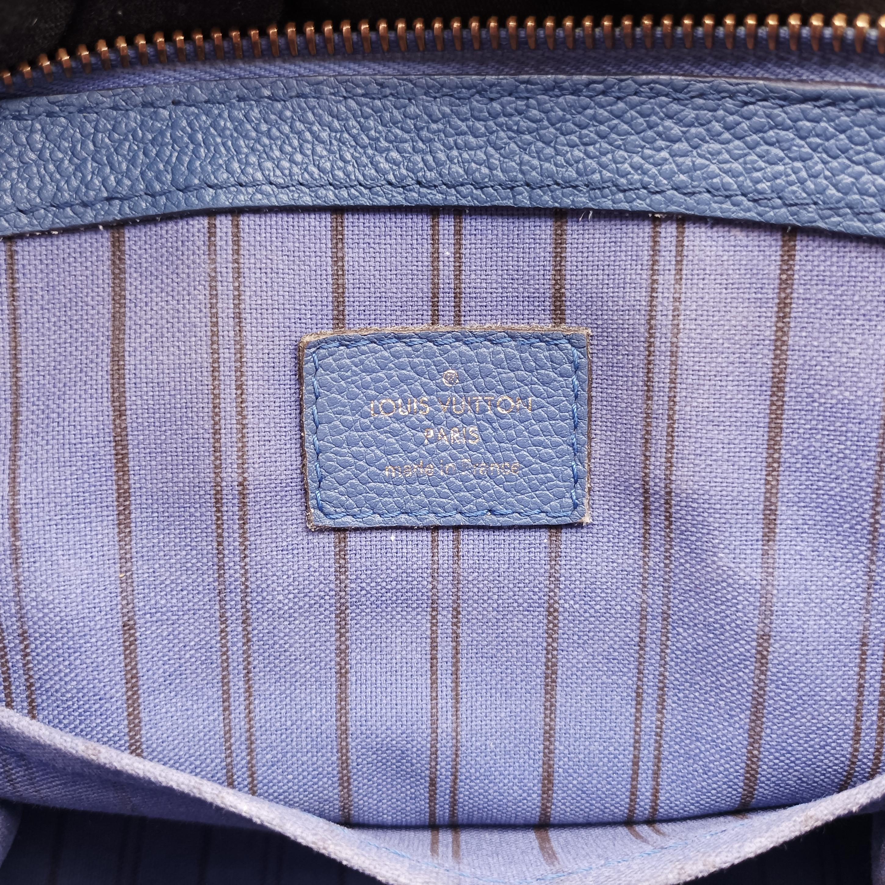 Pre-owned Louis Vuitton PONNEUF MINI blue Monogram Empreinte  shoulderbag | stylenewstar