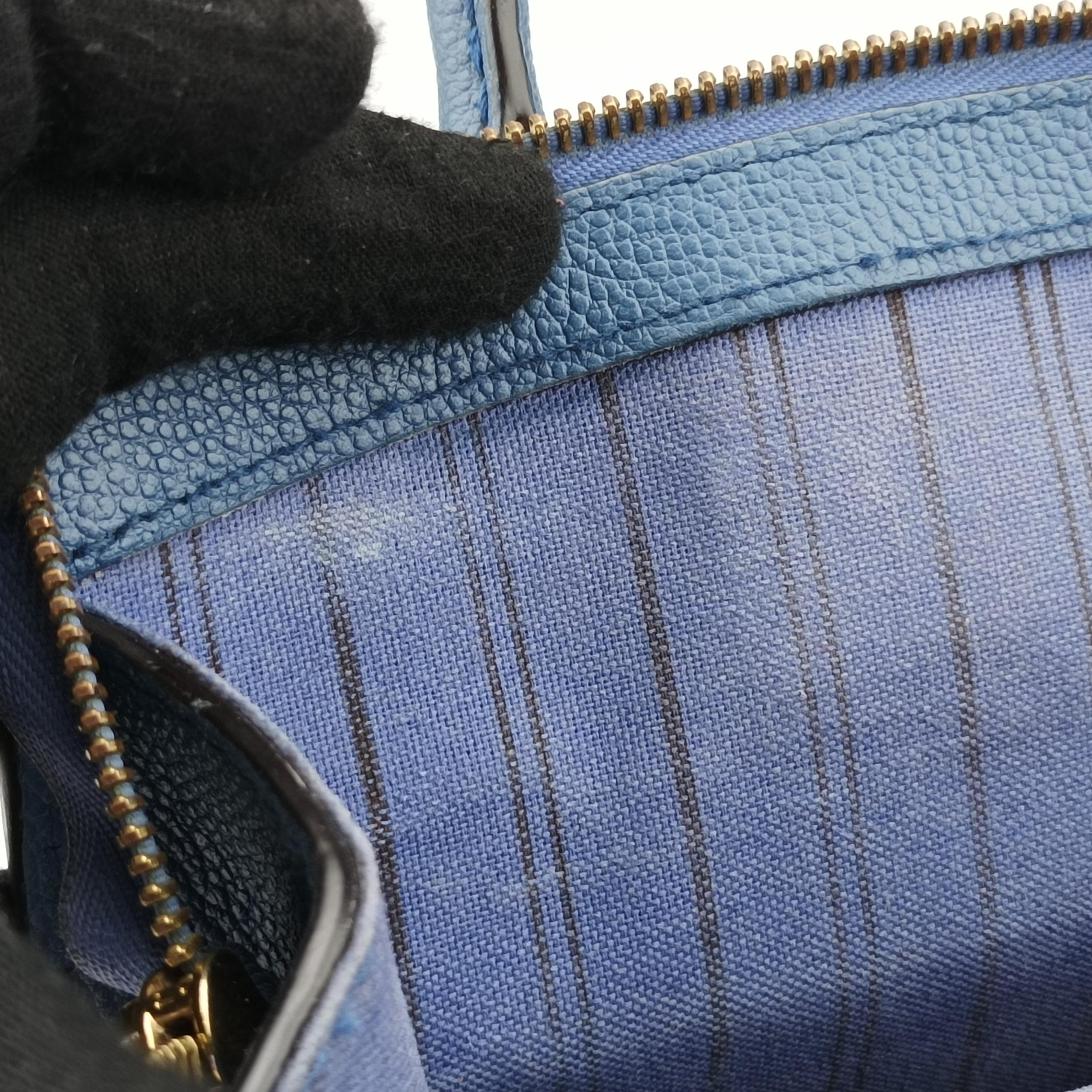 Pre-owned Louis Vuitton PONNEUF MINI blue Monogram Empreinte  shoulderbag | stylenewstar