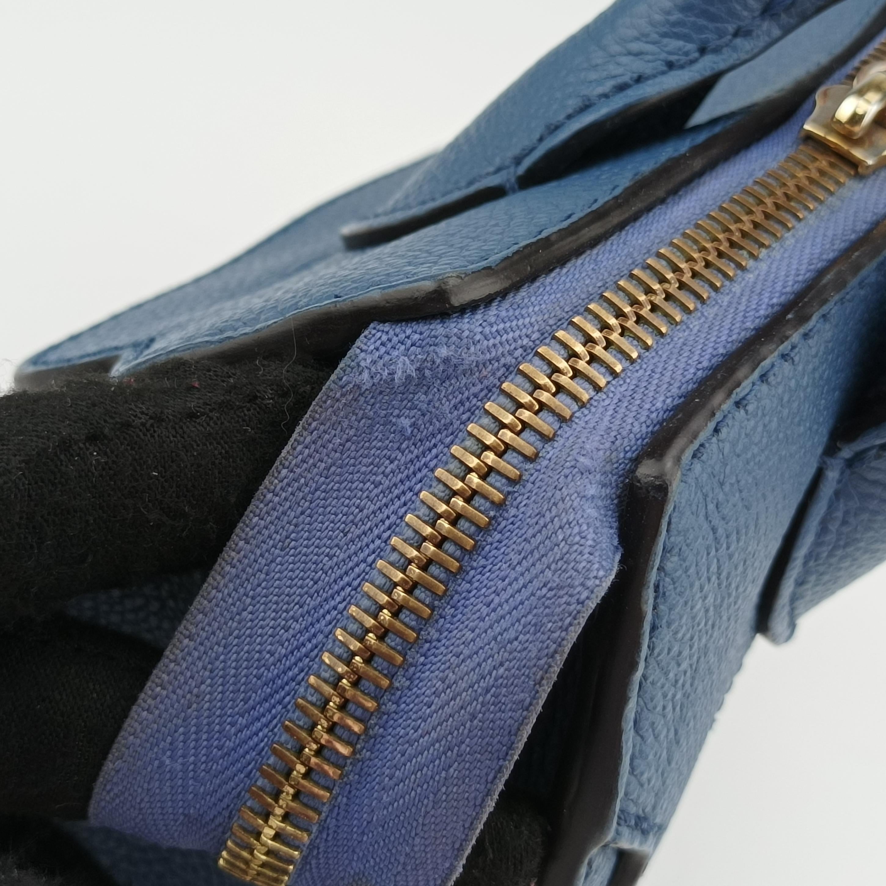 Pre-owned Louis Vuitton PONNEUF MINI blue Monogram Empreinte  shoulderbag | stylenewstar