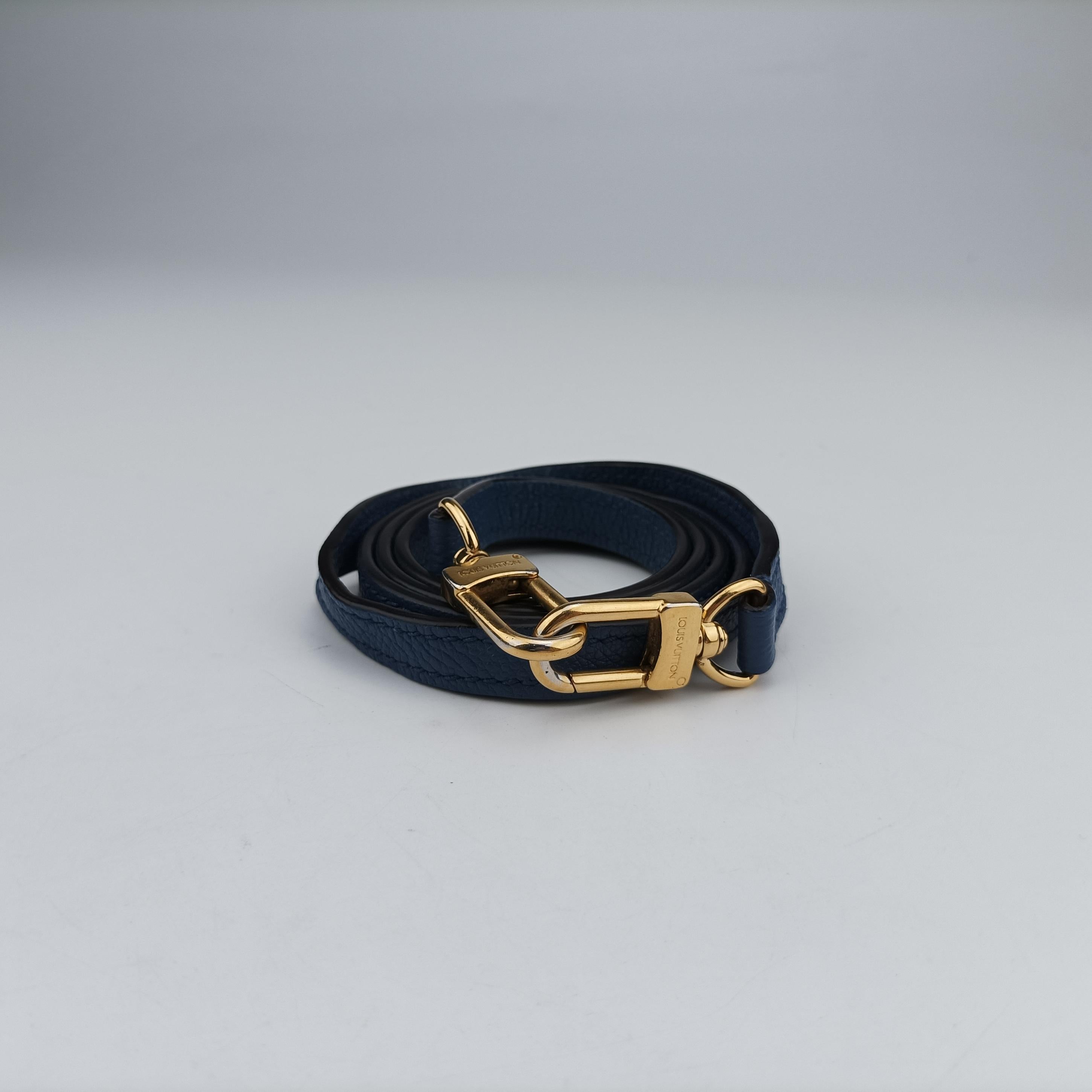 Pre-owned Louis Vuitton PONNEUF MINI blue Monogram Empreinte  shoulderbag | stylenewstar